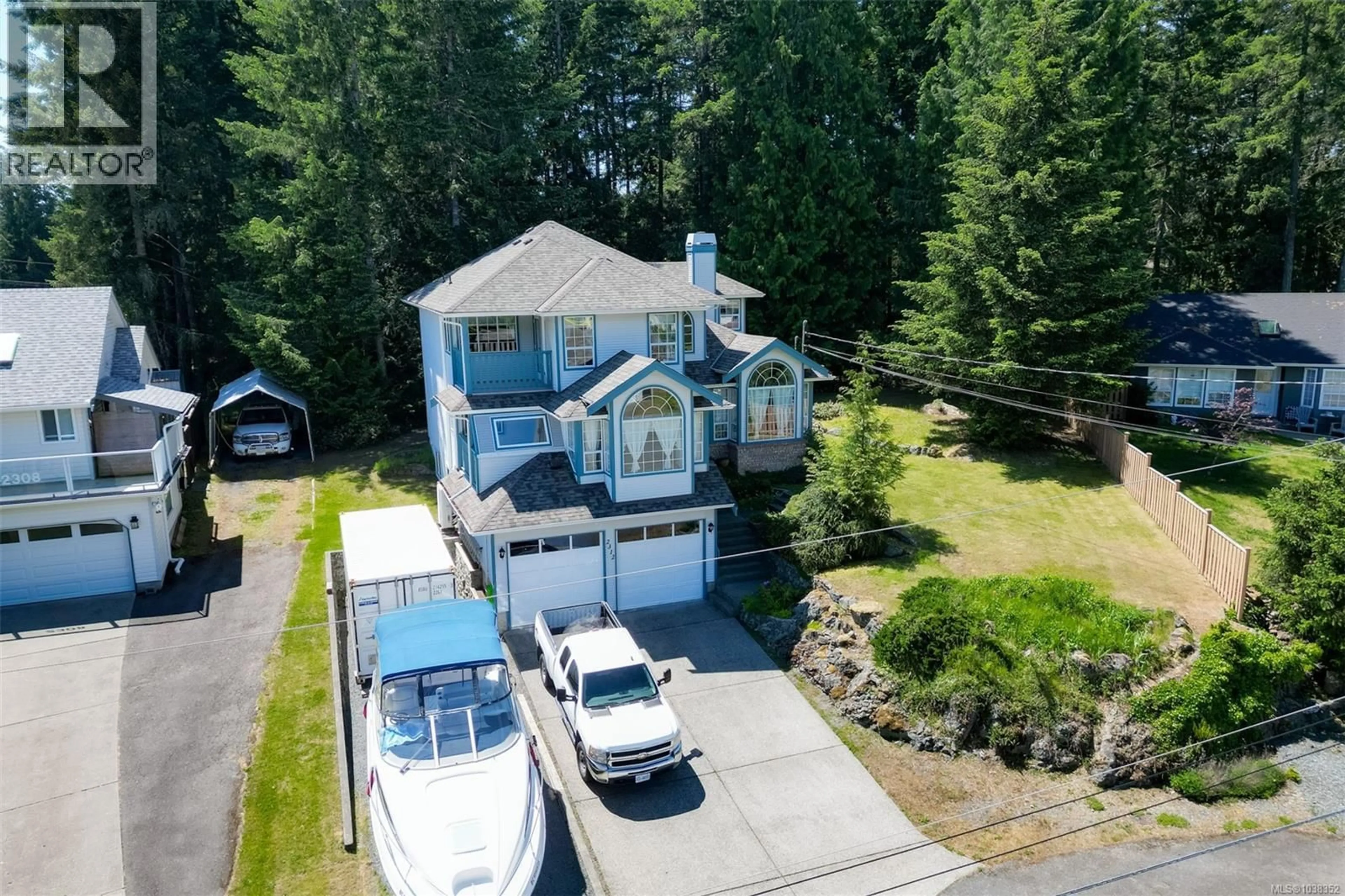 A pic from outside/outdoor area/front of a property/back of a property/a pic from drone, unknown for 2312 SAN JUAN PLACE, Shawnigan Lake British Columbia V8H2E6