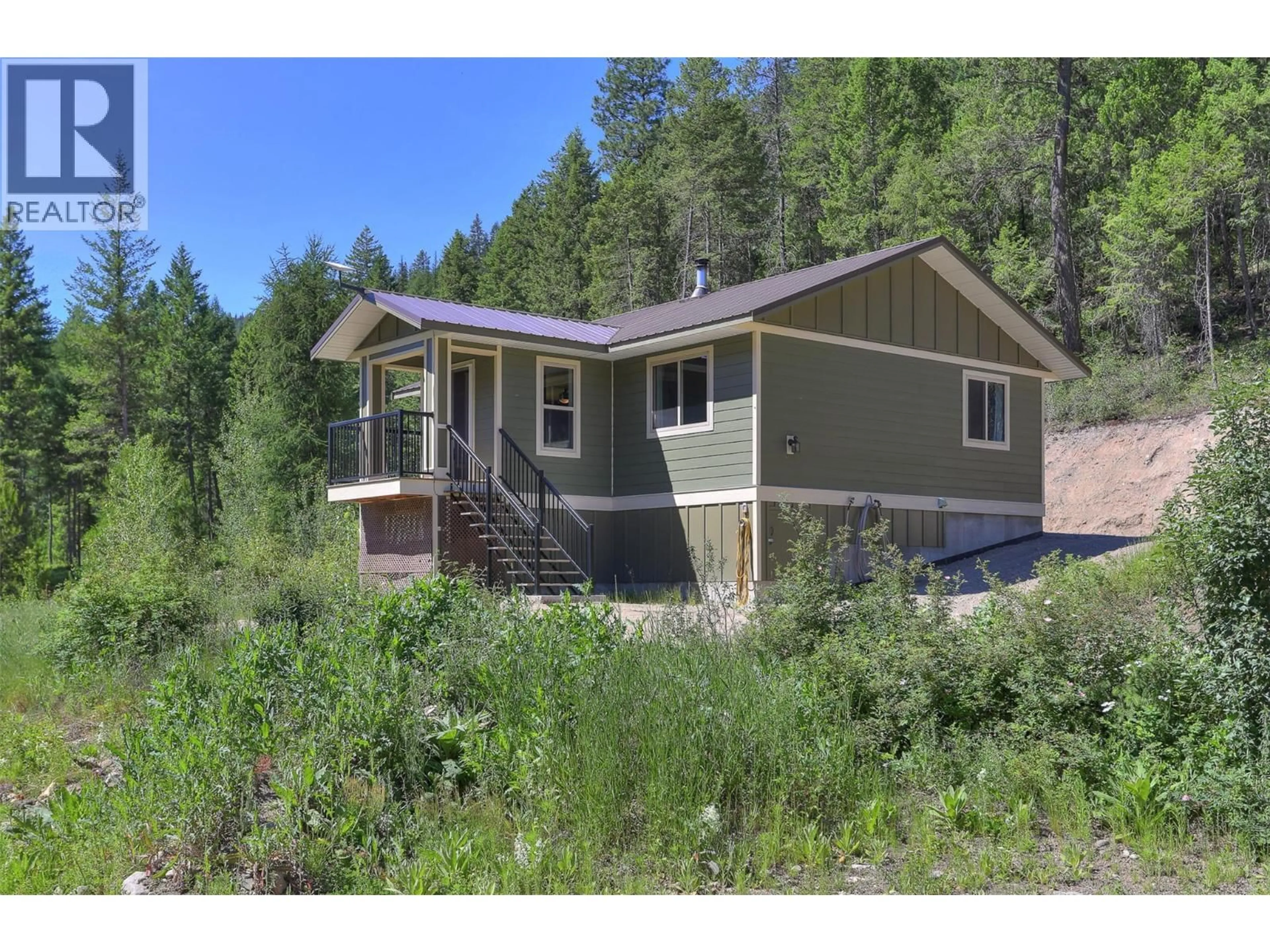 Home with vinyl exterior material, unknown for 3445 BLYTHE-RHONE ROAD, Westbridge British Columbia V0H1Y0