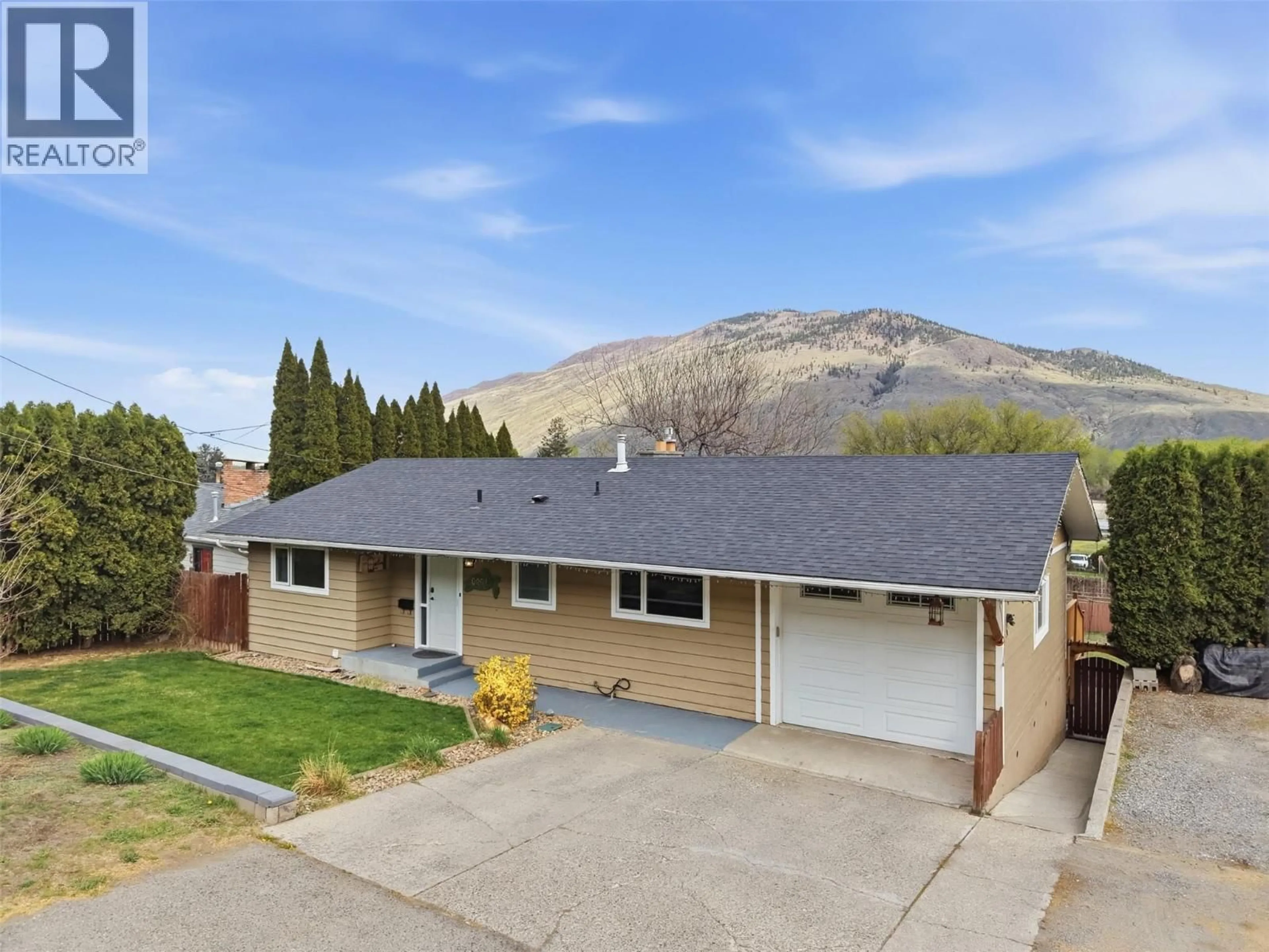 A pic from outside/outdoor area/front of a property/back of a property/a pic from drone, mountain view for 1893 WESTSYDE ROAD, Kamloops British Columbia V2B7B9