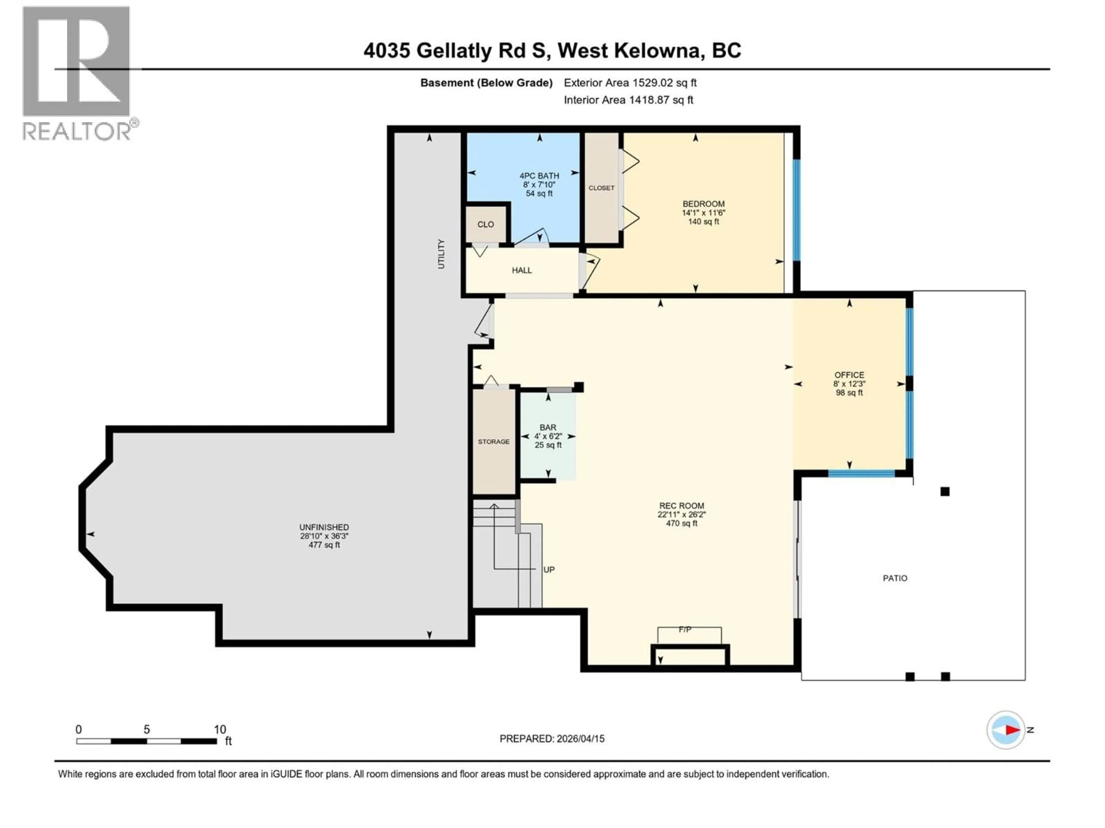 Floor plan for 289 - 4035 GELLATLY ROAD, West Kelowna British Columbia V4T1R7
