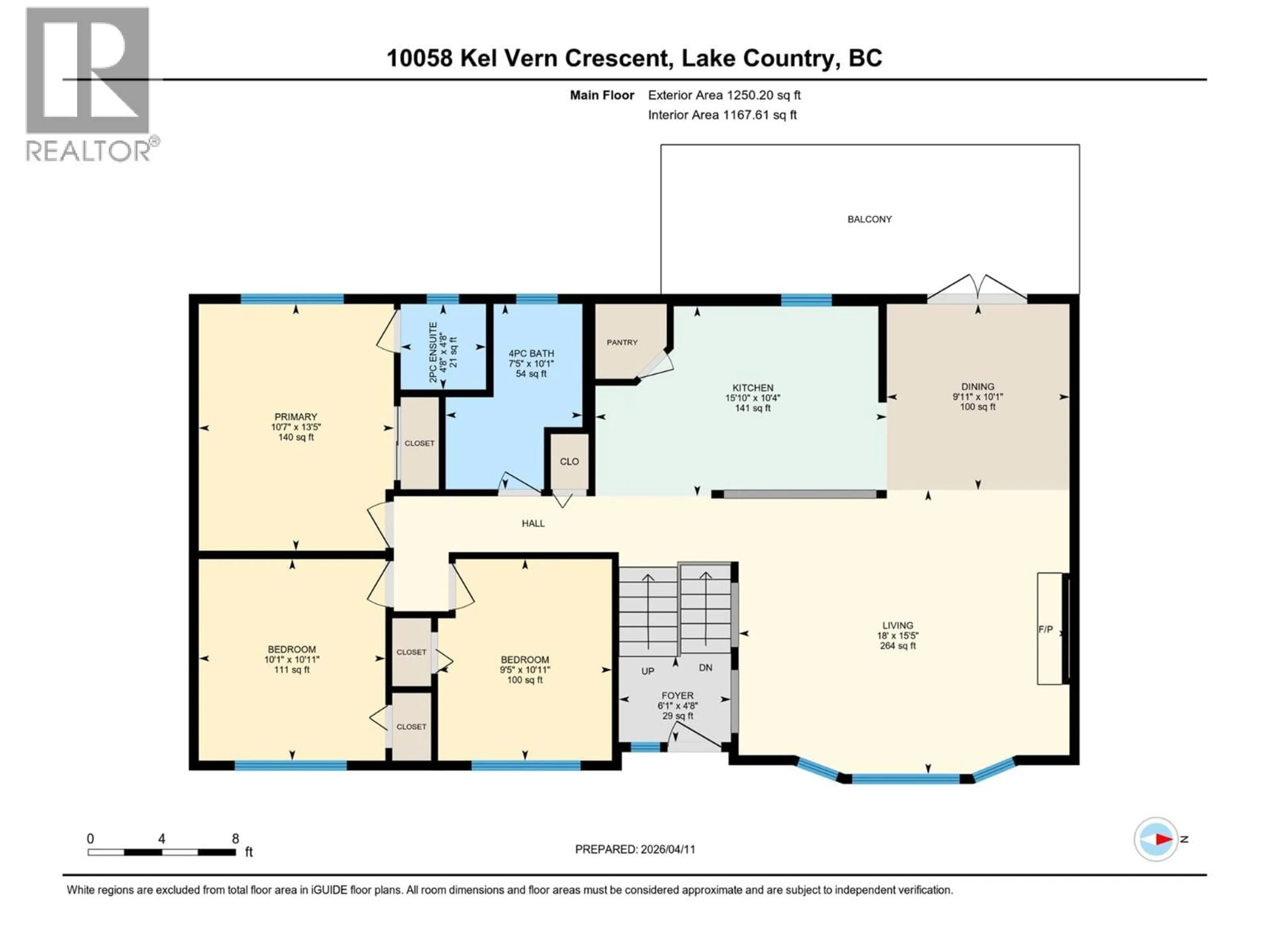 Floor plan for 10058 KEL VERN CRESCENT, Lake Country British Columbia V4V1L3