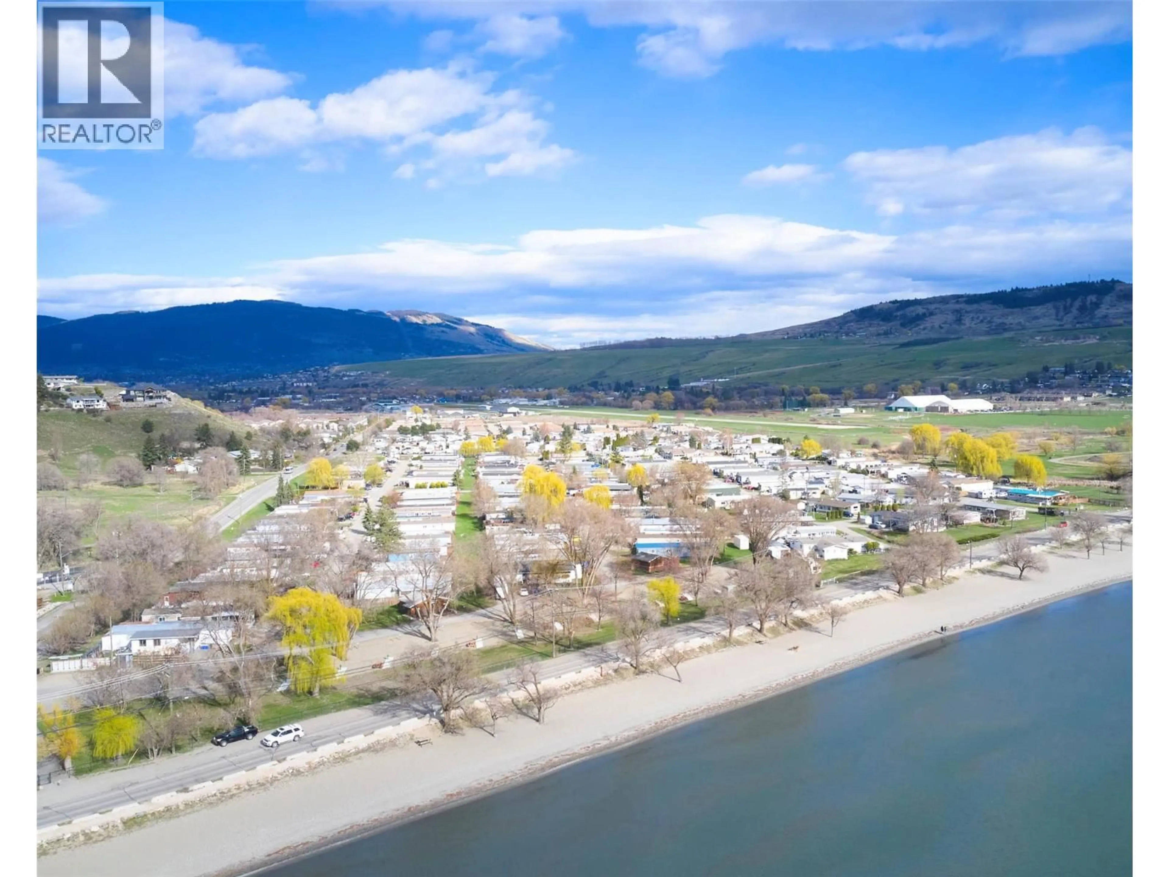 A pic from outside/outdoor area/front of a property/back of a property/a pic from drone, water/lake/river/ocean view for 273 - 6900 TRONSON ROAD, Vernon British Columbia V1H1X7