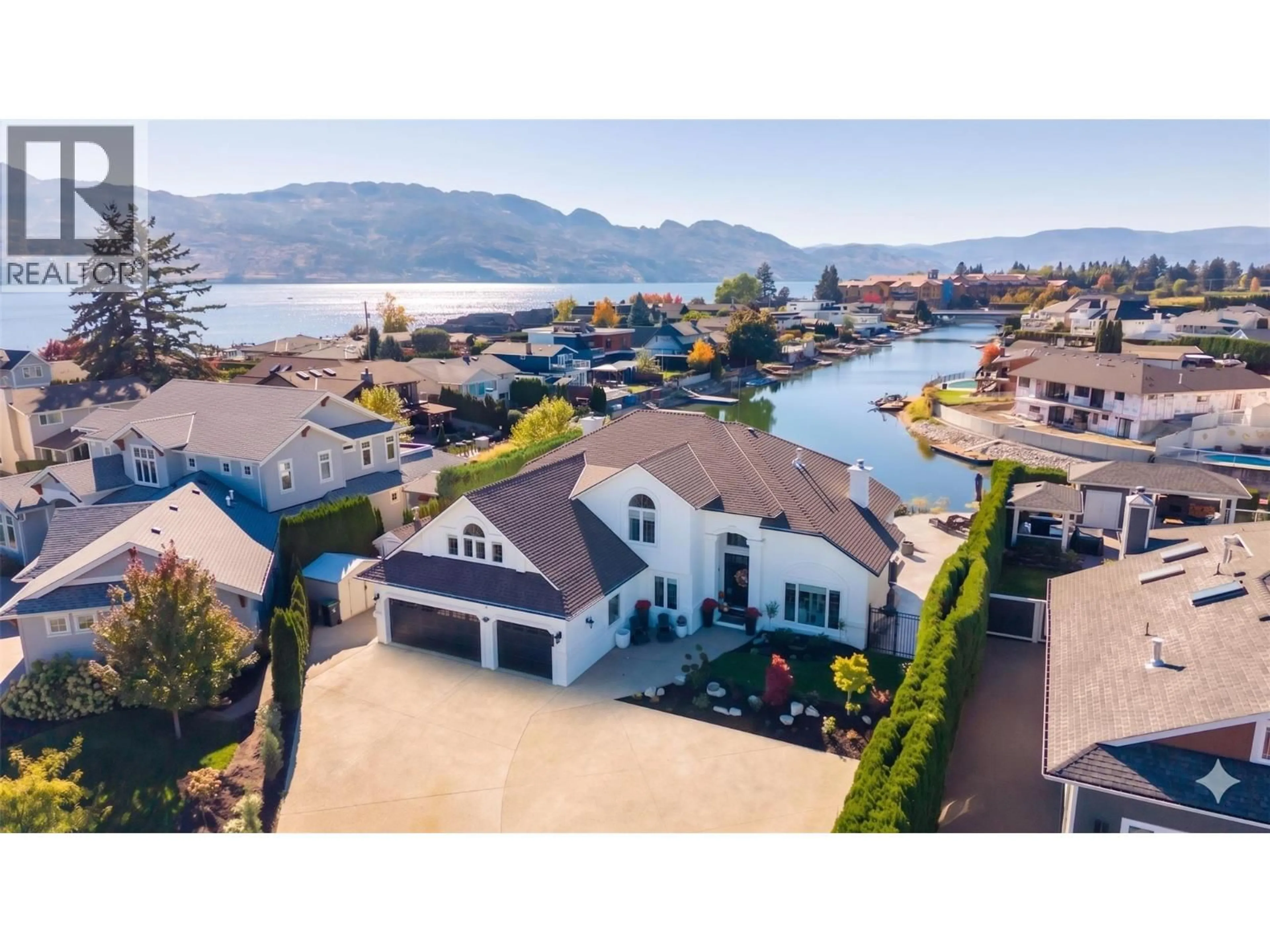 A pic from outside/outdoor area/front of a property/back of a property/a pic from drone, water/lake/river/ocean view for 1659 NEWPORT ROAD, West Kelowna British Columbia V4T1X1