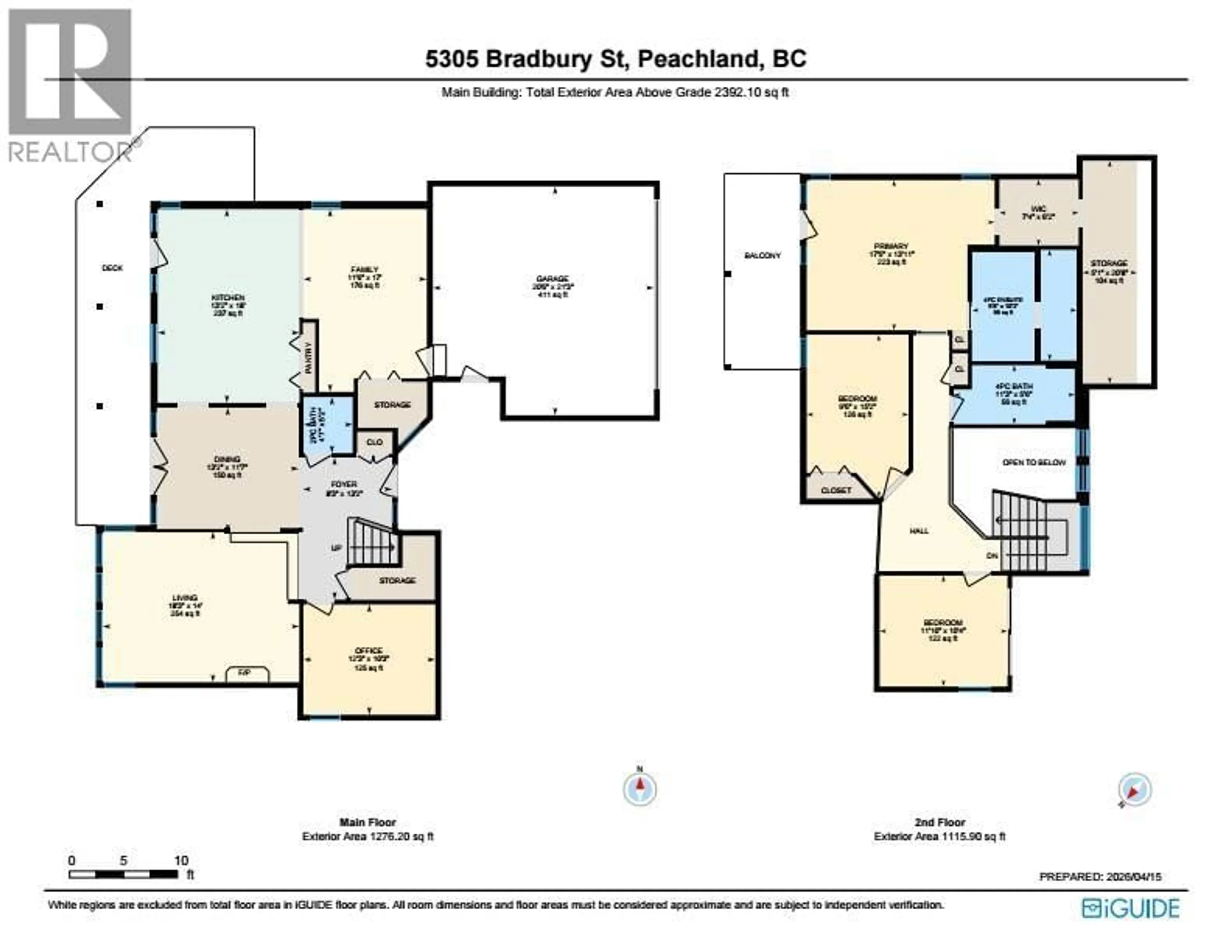 Floor plan for 5305 BRADBURY STREET, Peachland British Columbia V0H1X8