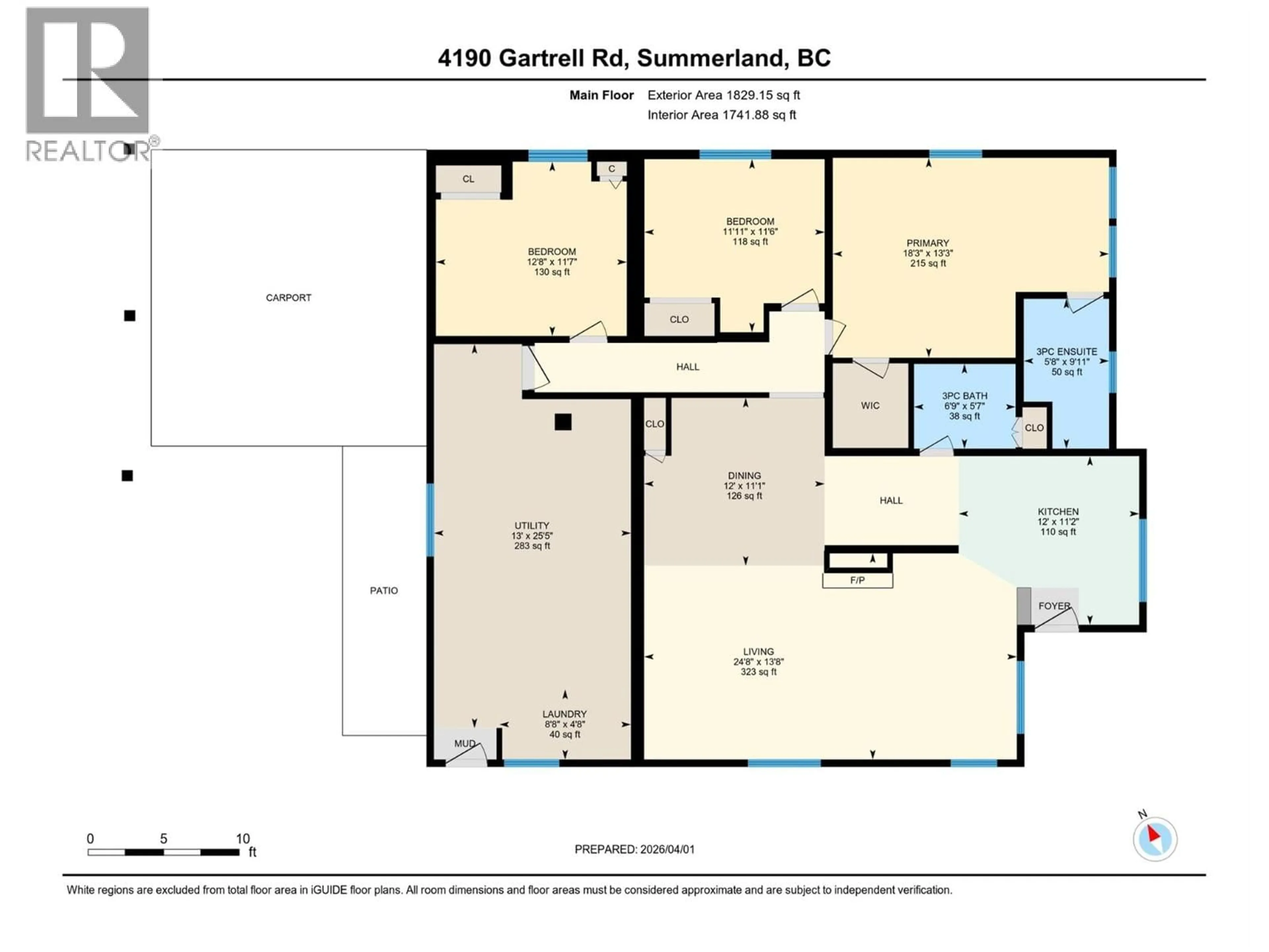 Floor plan for 4109 GARTRELL ROAD, Summerland British Columbia V0H1Z4