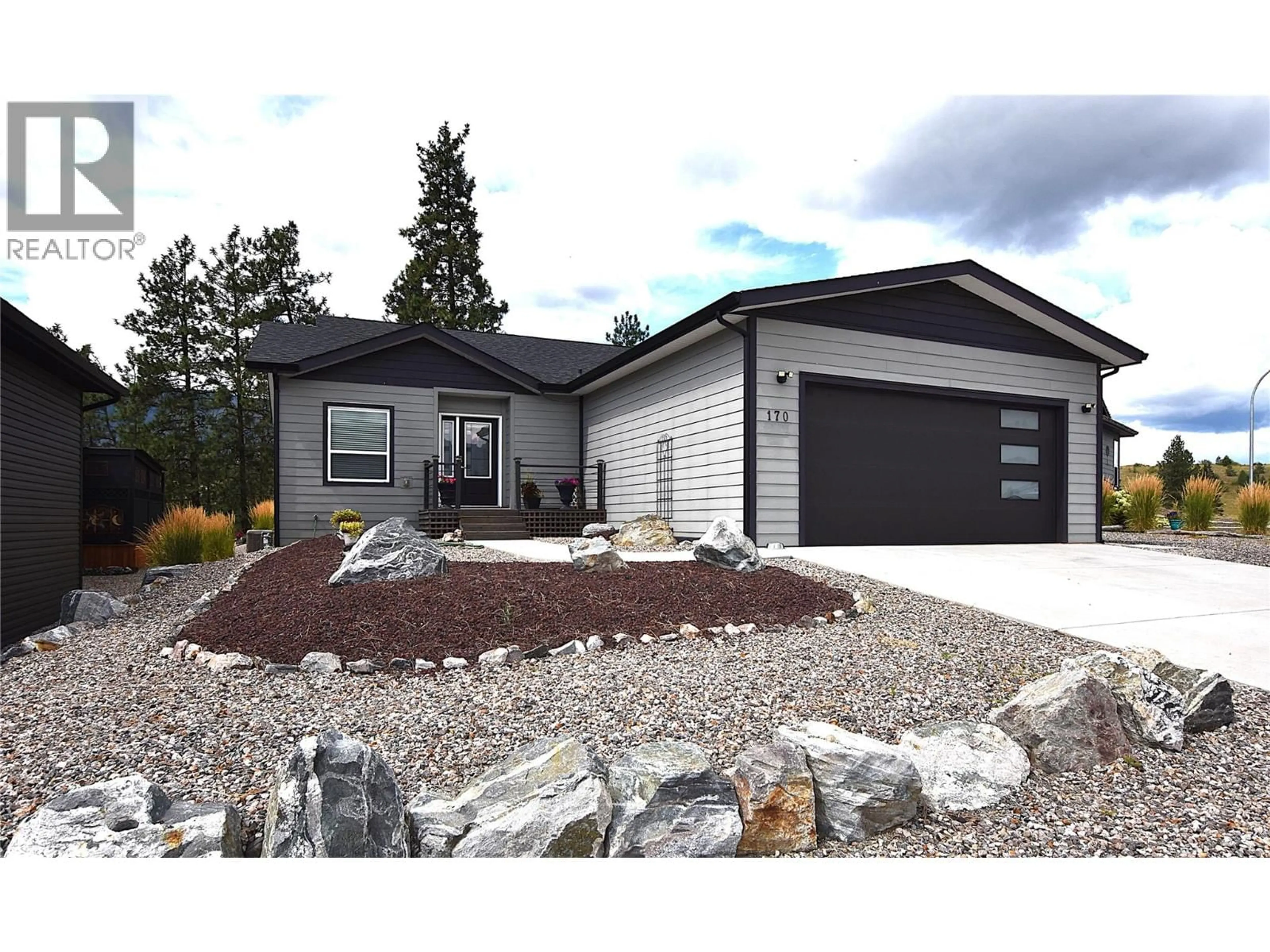 Home with vinyl exterior material, street for 170 - 9510 HIGHWAY 97N OTHER, Vernon British Columbia V1H1R8