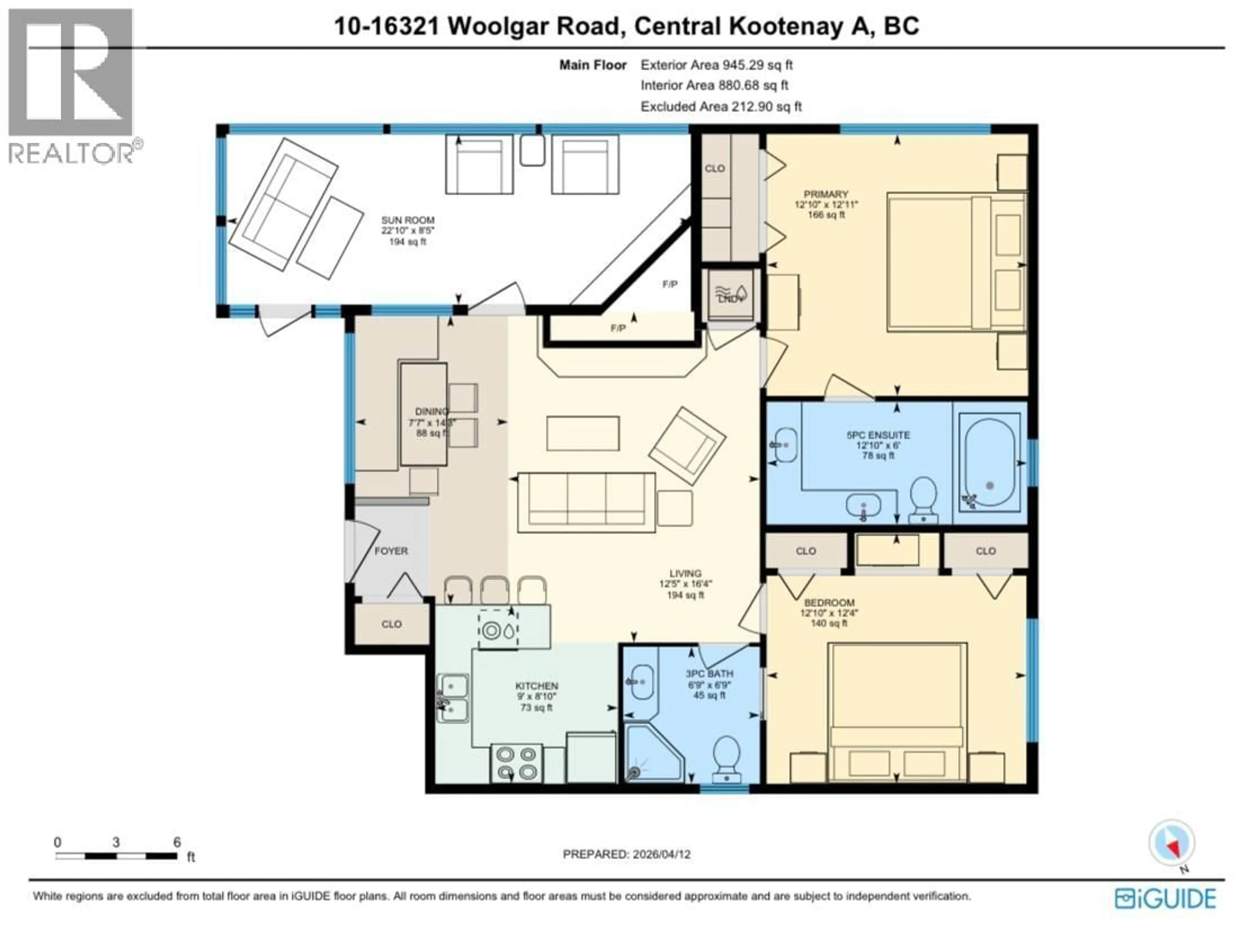 Floor plan for 10 - 16321 WOOLGAR ROAD, Crawford Bay British Columbia V0B1E0
