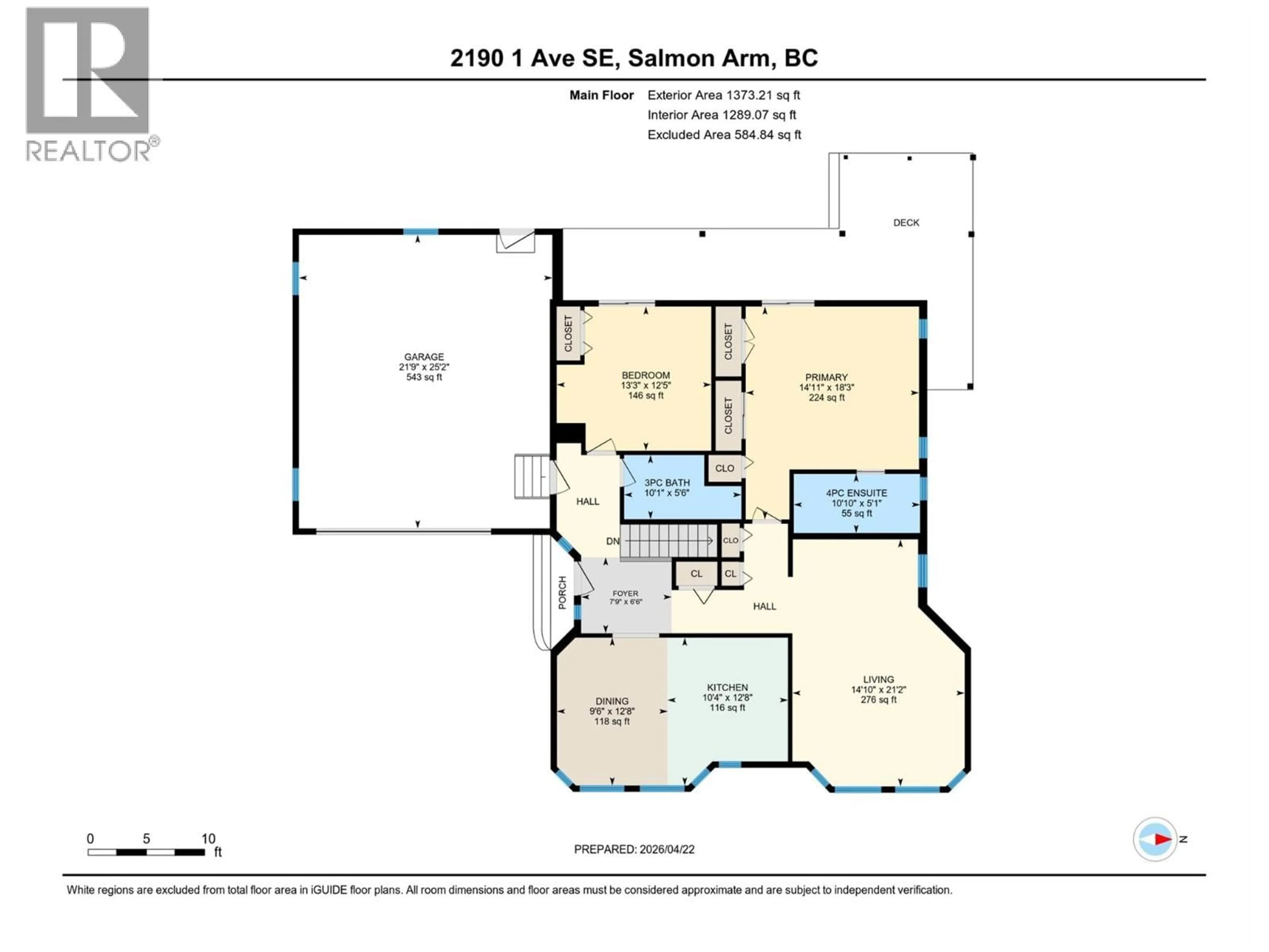 Floor plan for 2190 1ST AVENUE SOUTHEAST, Salmon Arm British Columbia V1E1K1
