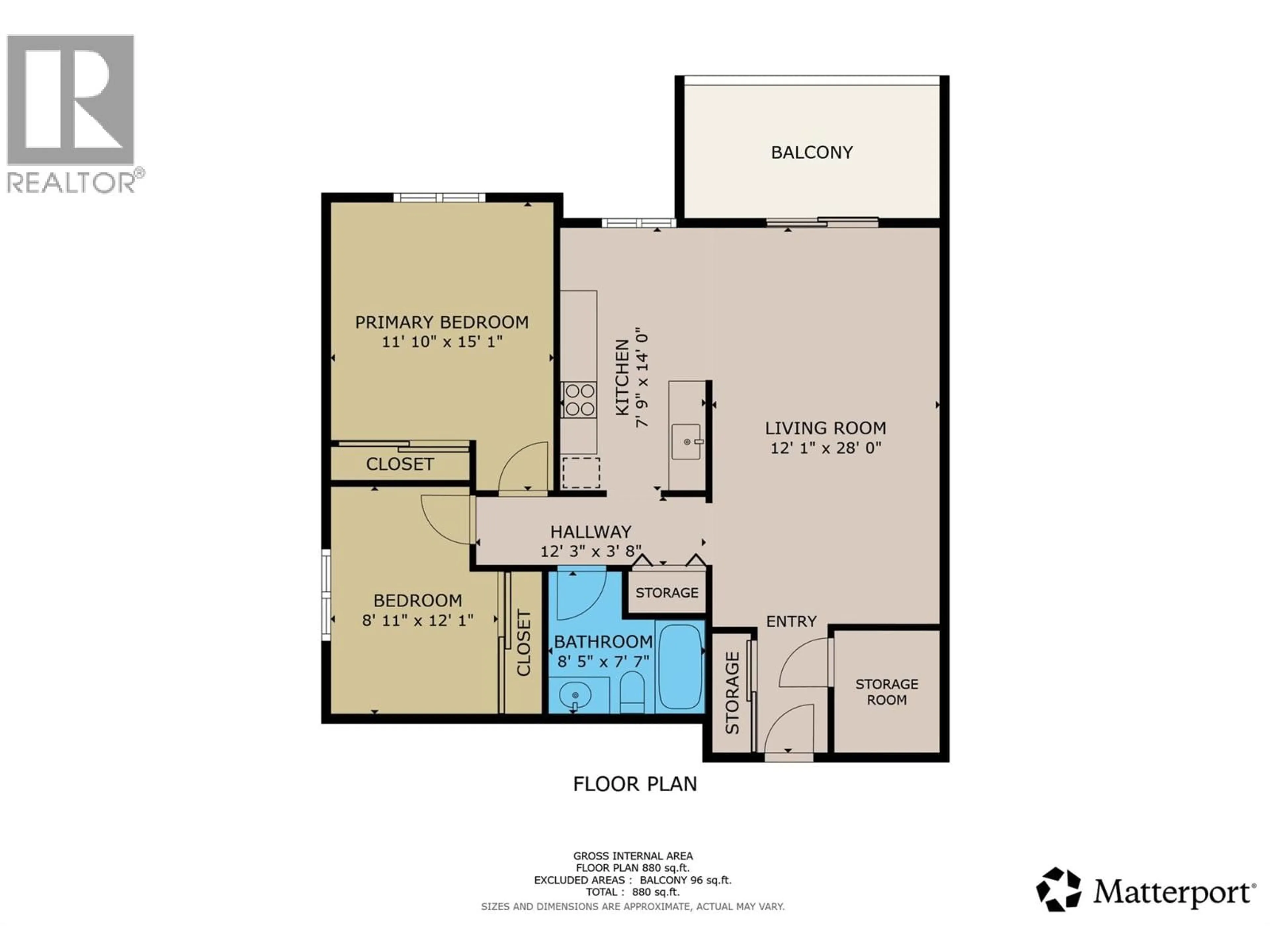 Floor plan for 1416 - 2015 2 STREET NORTH, Cranbrook British Columbia V1C3L4