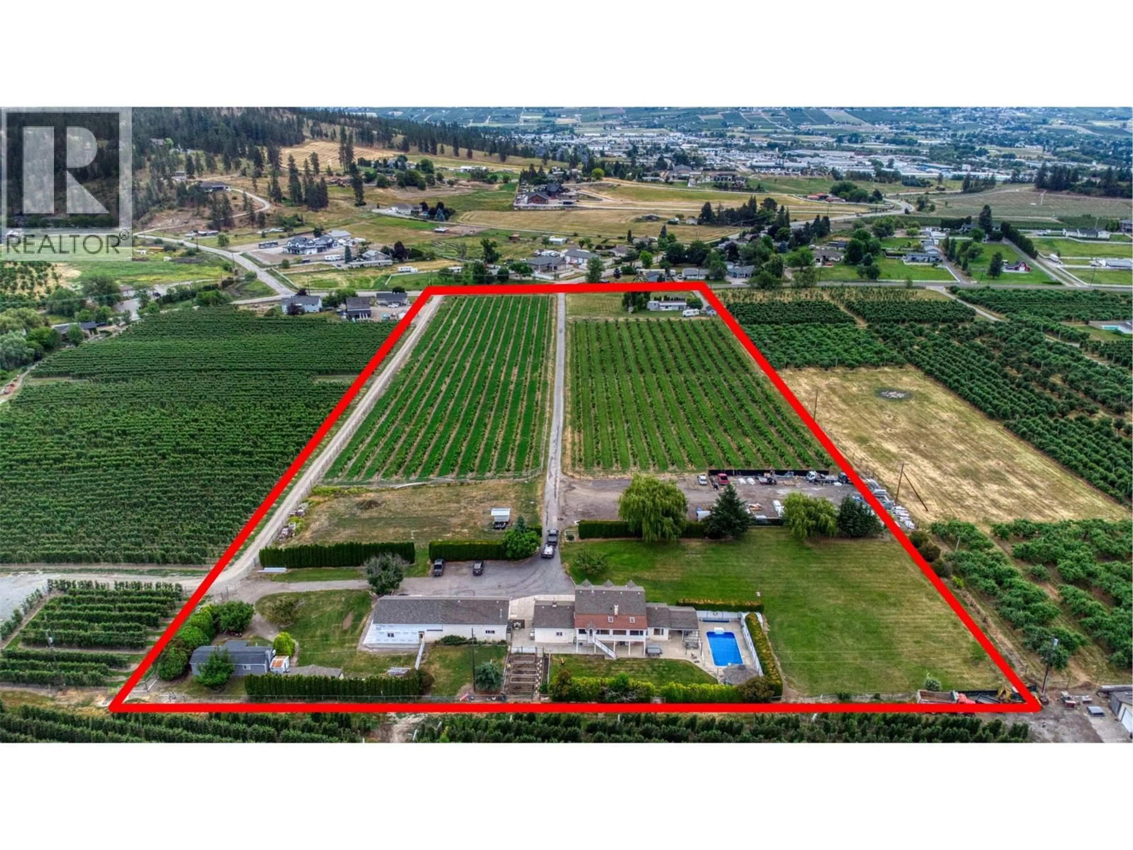 A pic from outside/outdoor area/front of a property/back of a property/a pic from drone, unknown for 2547 SEXSMITH ROAD, Kelowna British Columbia V1V2G6