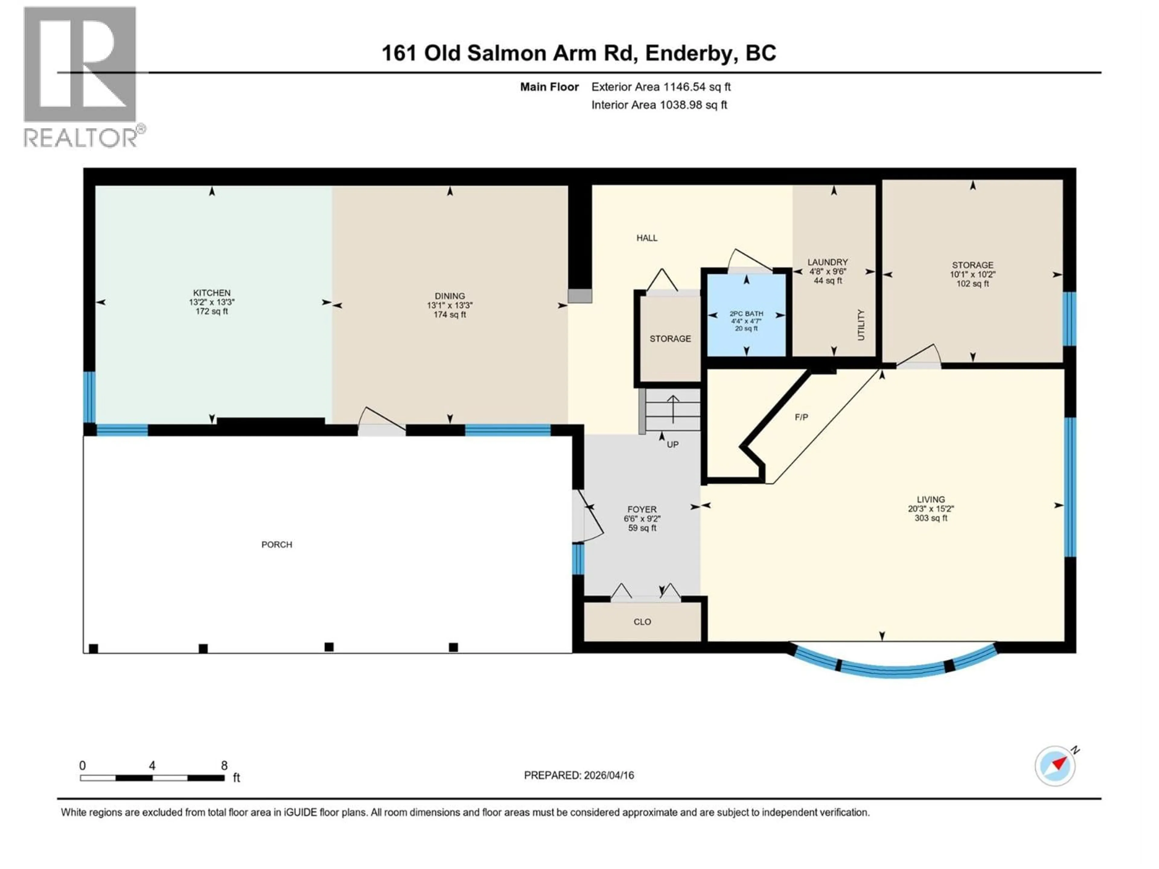 Floor plan for 161 OLD SALMON ARM ROAD, Enderby British Columbia V0E1V1