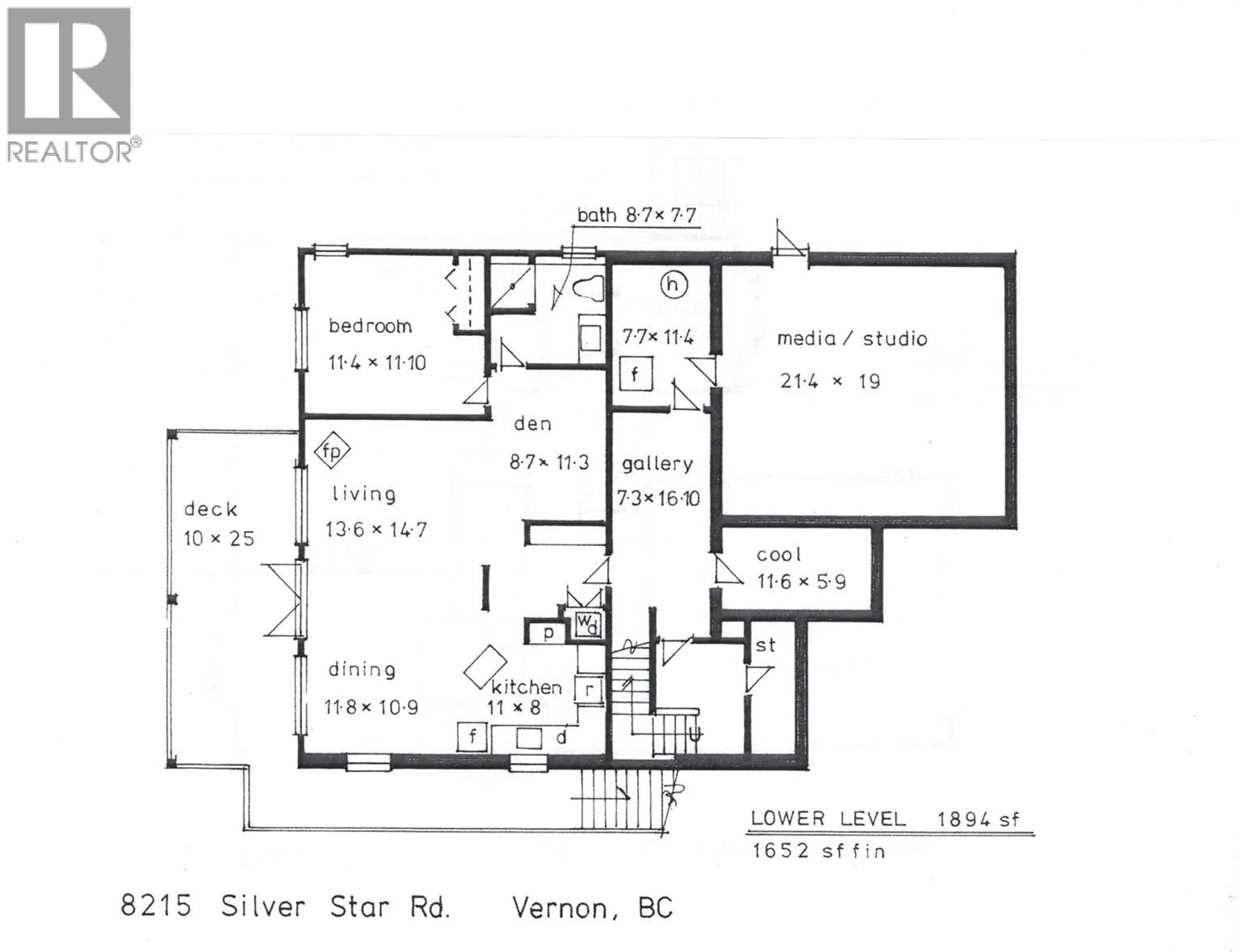 Floor plan for 8215 SILVER STAR ROAD, Vernon British Columbia V1B3M8