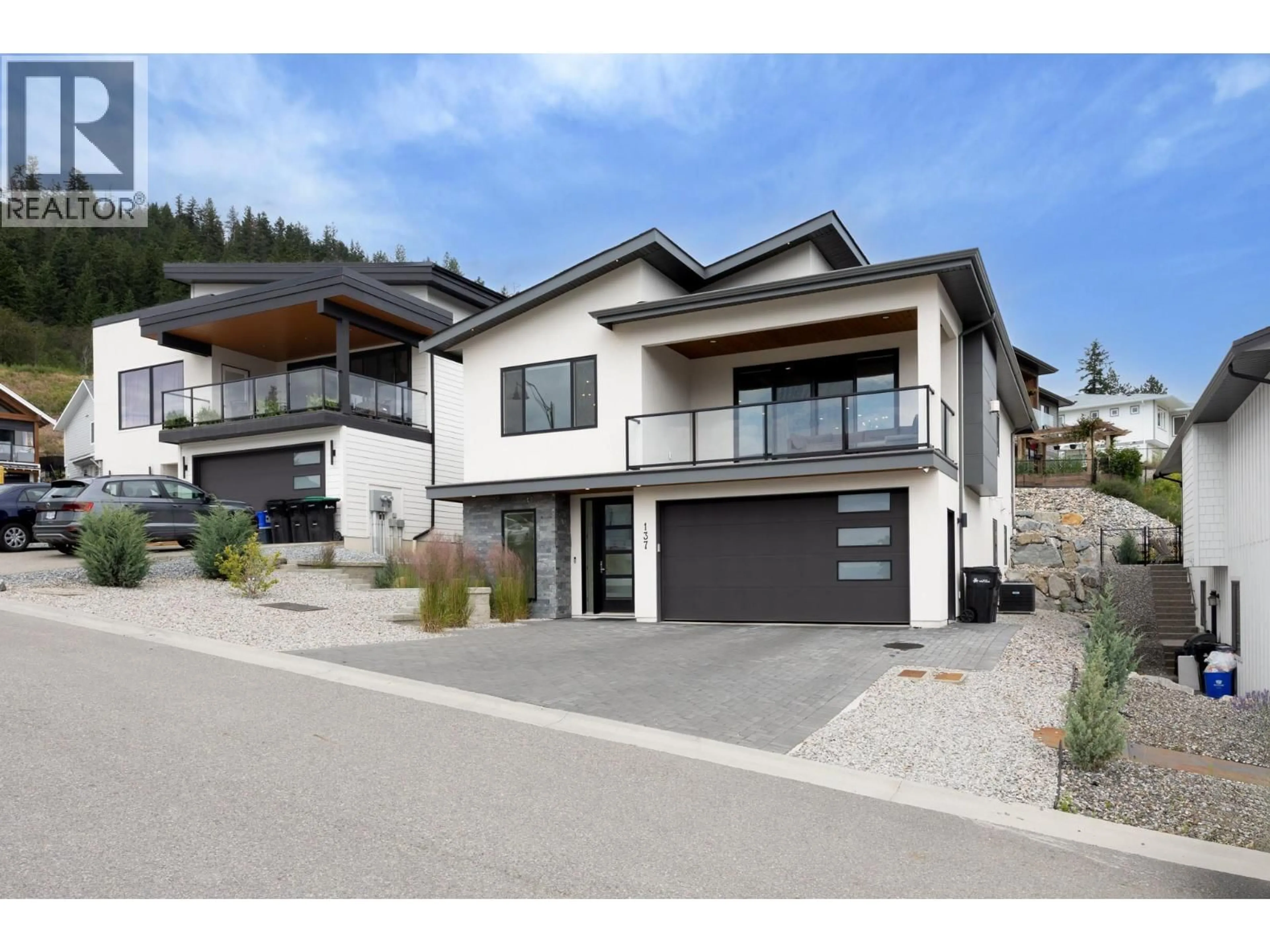Home with vinyl exterior material, street for 137 WHITEFISH ROAD, Vernon British Columbia V1B3M5