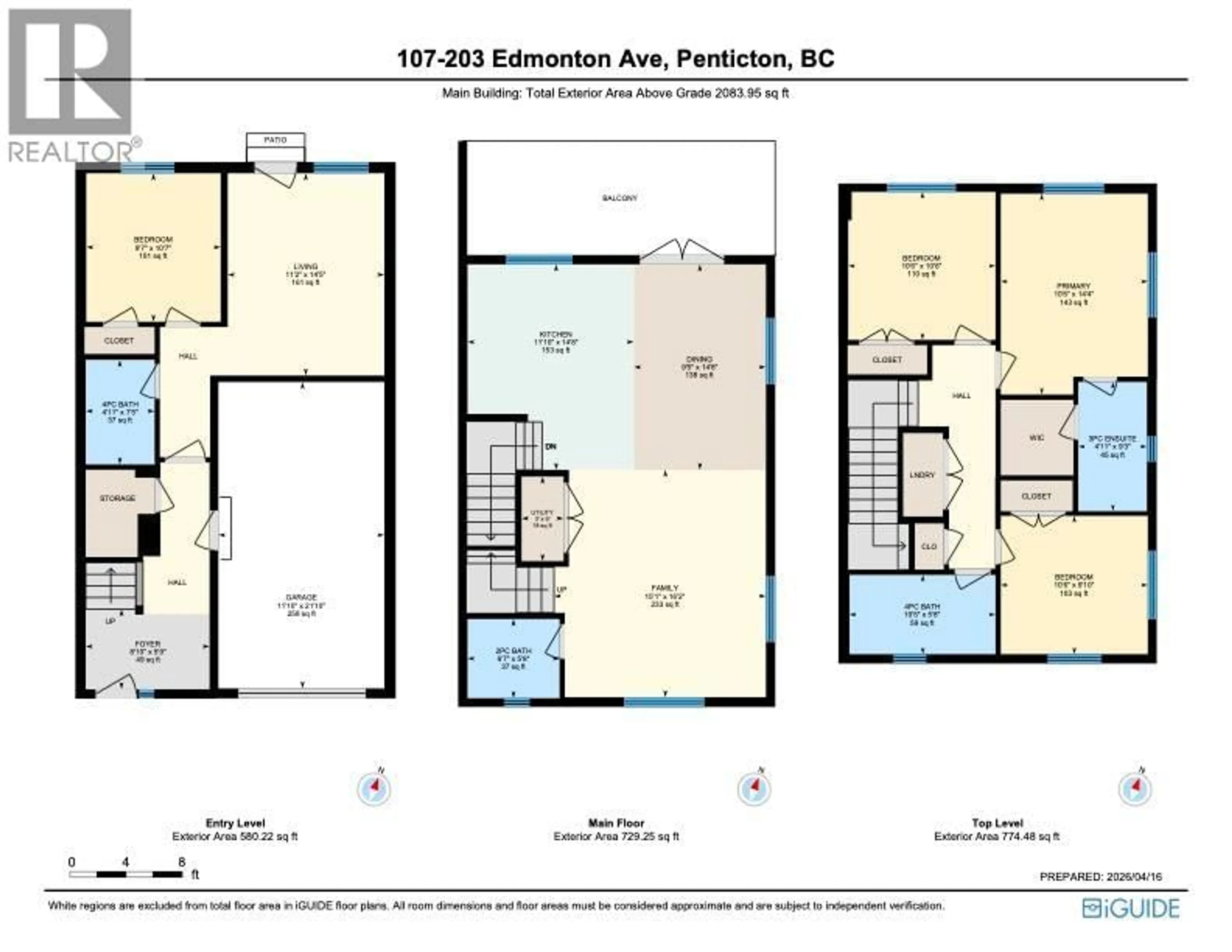 Floor plan for 107 - 203 EDMONTON AVENUE, Penticton British Columbia V2A2G4