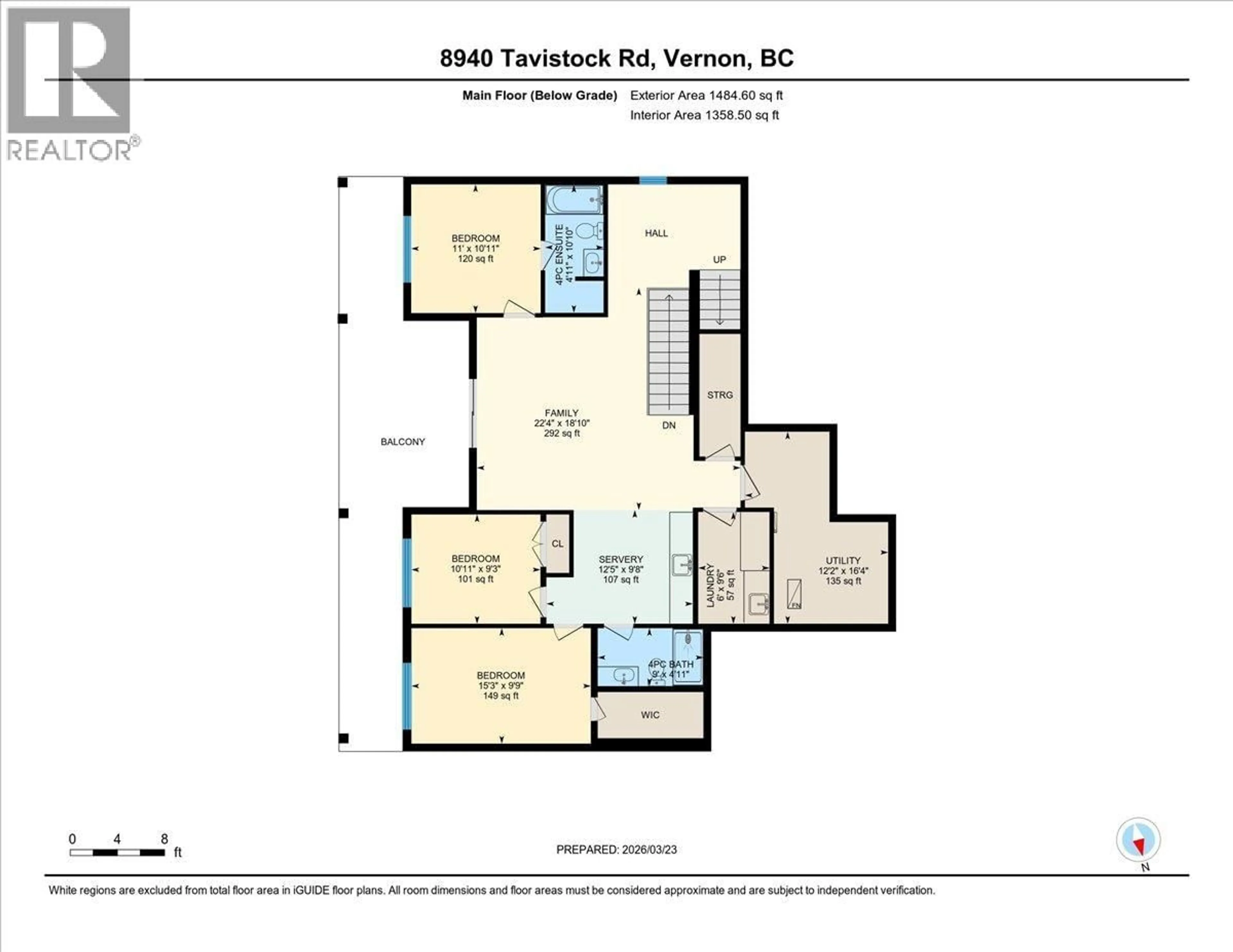 Floor plan for 8940 TAVISTOCK ROAD, Vernon British Columbia V1H2L4