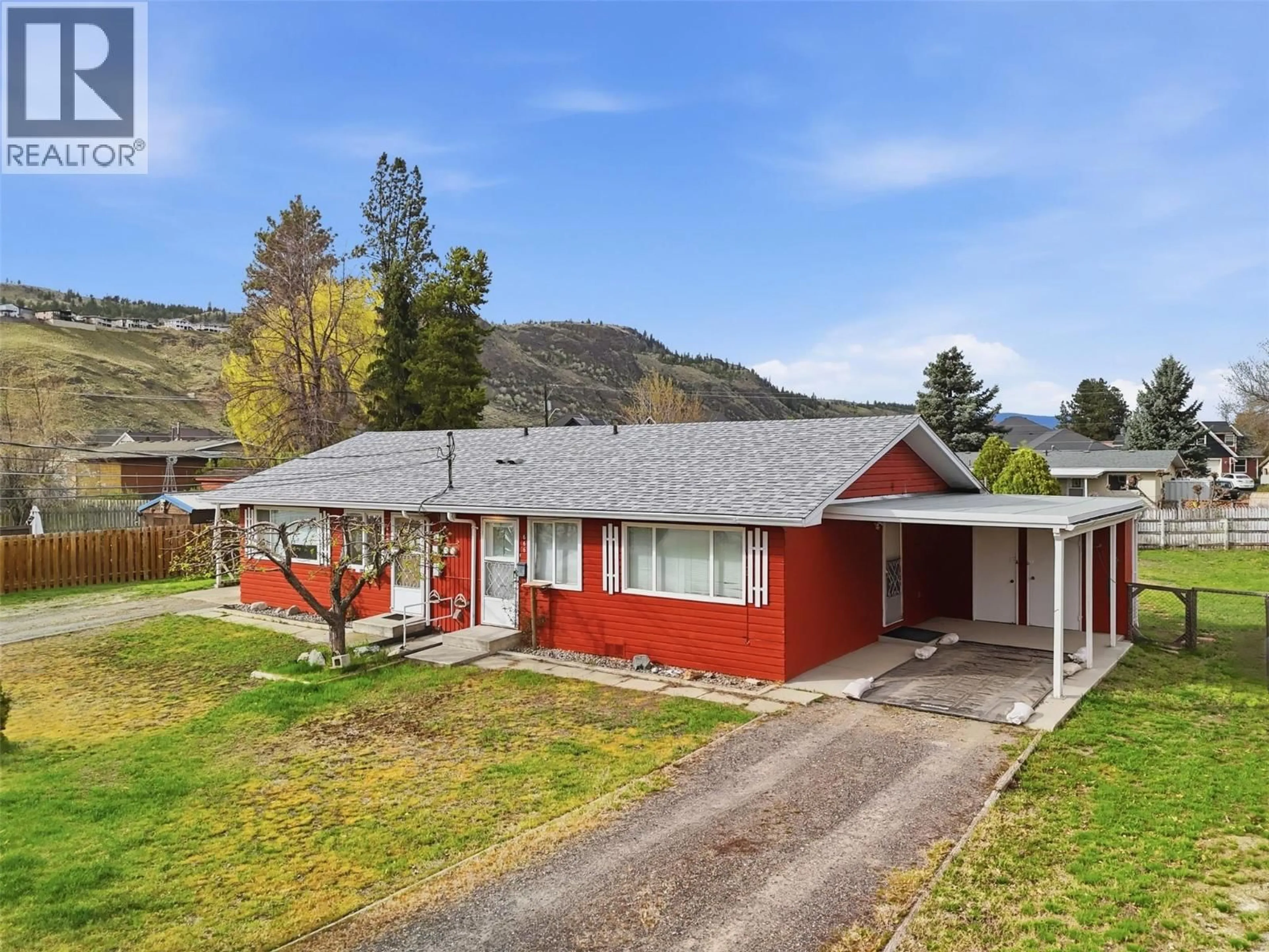 A pic from outside/outdoor area/front of a property/back of a property/a pic from drone, unknown for 666/668 REEMON DRIVE, Kamloops British Columbia V2B6T1