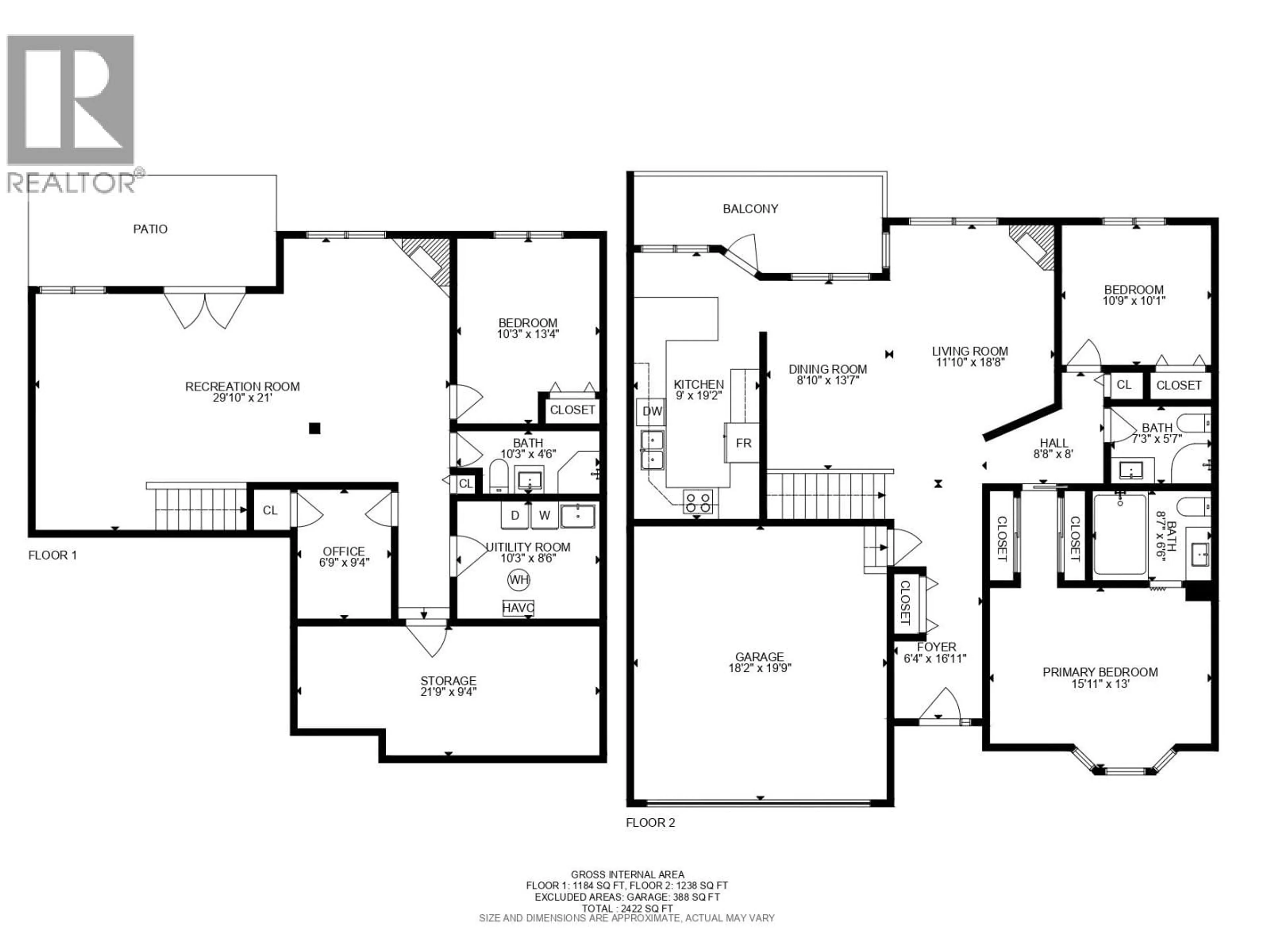Floor plan for 44 - 1750 PACIFIC WAY, Kamloops British Columbia V2E2K8