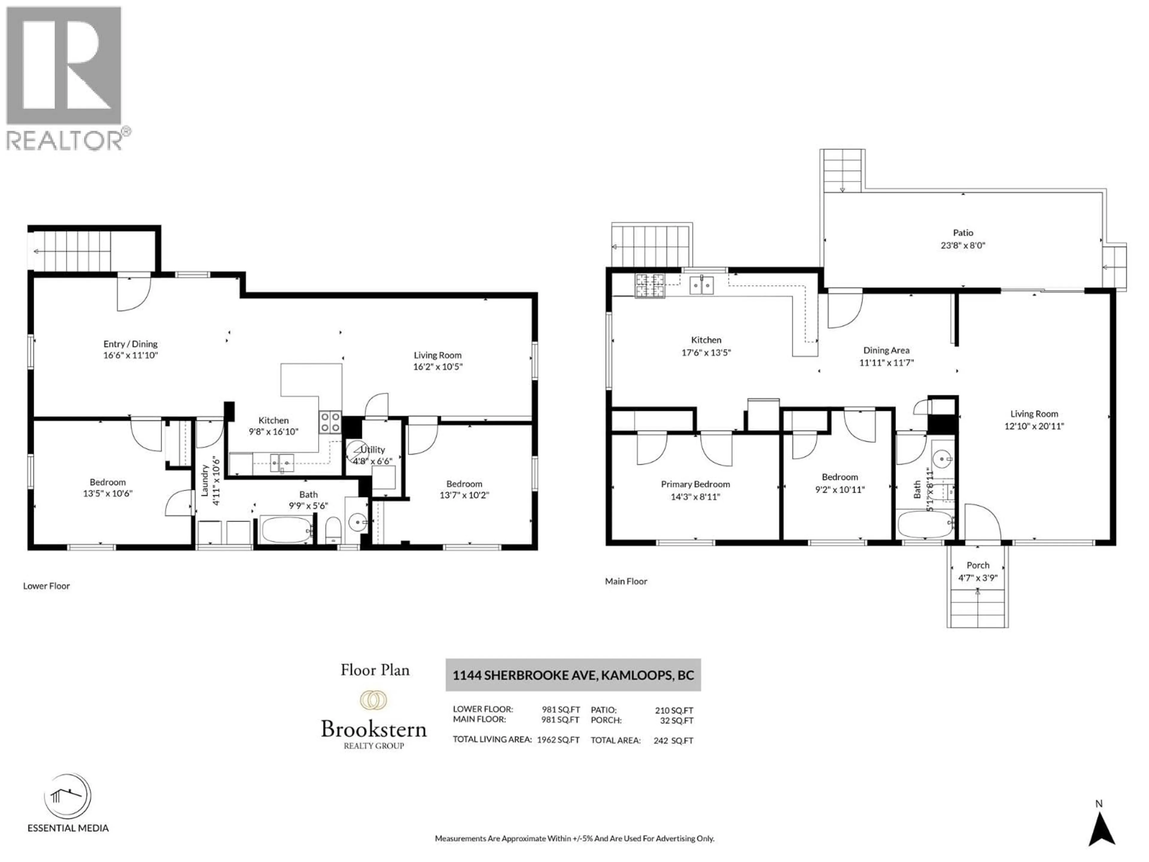 Floor plan for 1144 SHERBROOKE AVENUE, Kamloops British Columbia V2B1W7