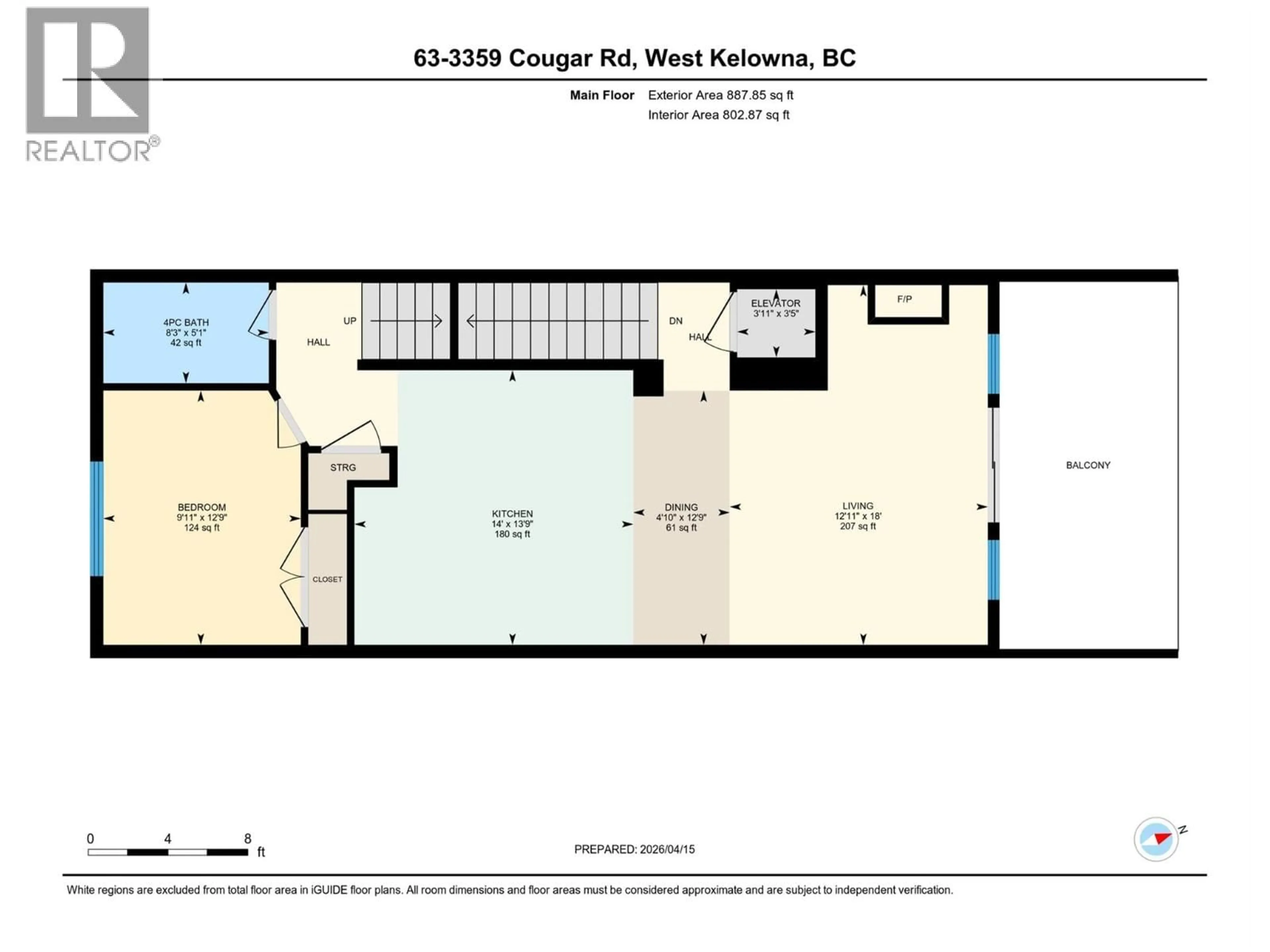 Floor plan for 63 - 3359 COUGAR ROAD, West Kelowna British Columbia V4T3G1