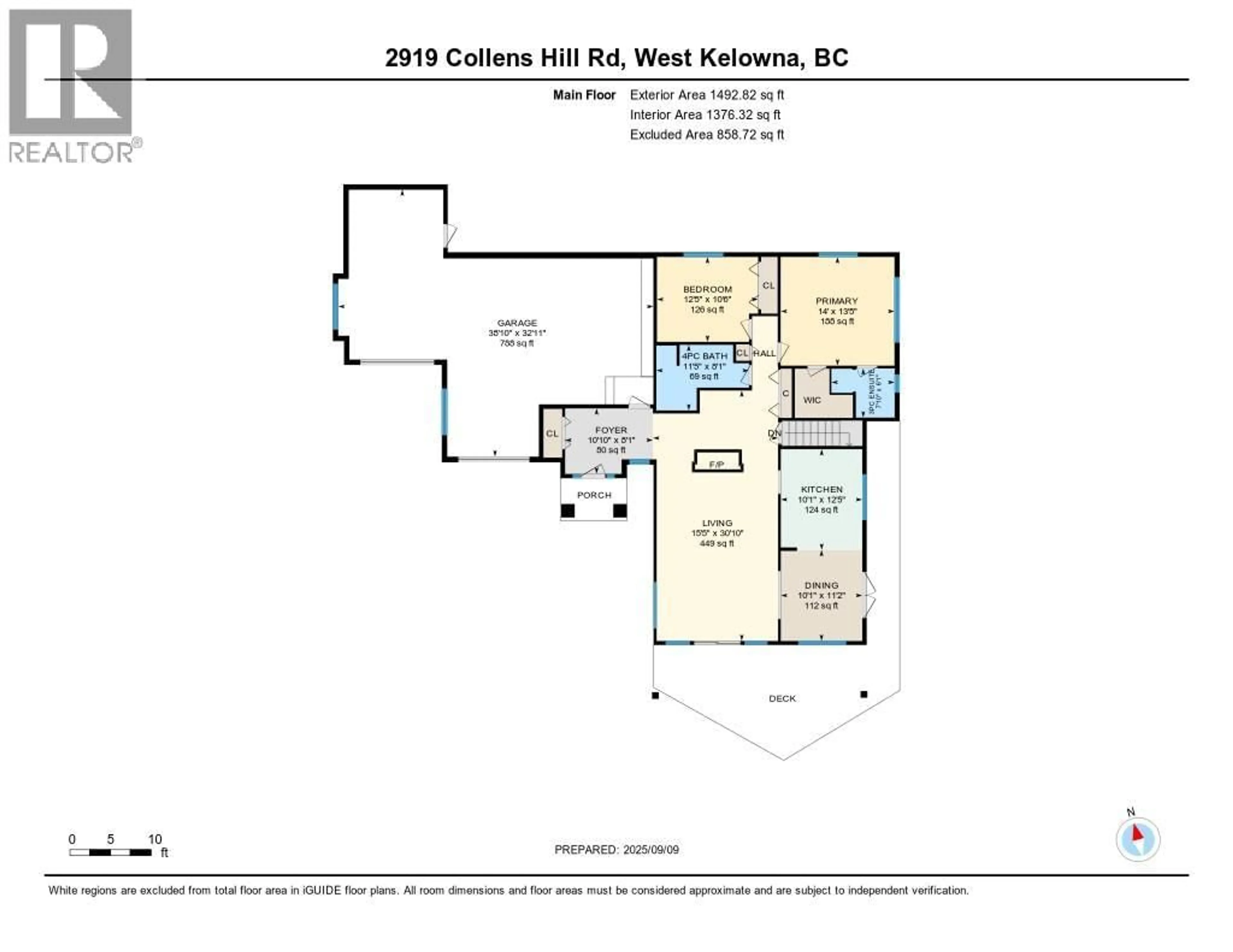 Floor plan for 2919 COLLENS HILL ROAD, Kelowna British Columbia V1Z1P6