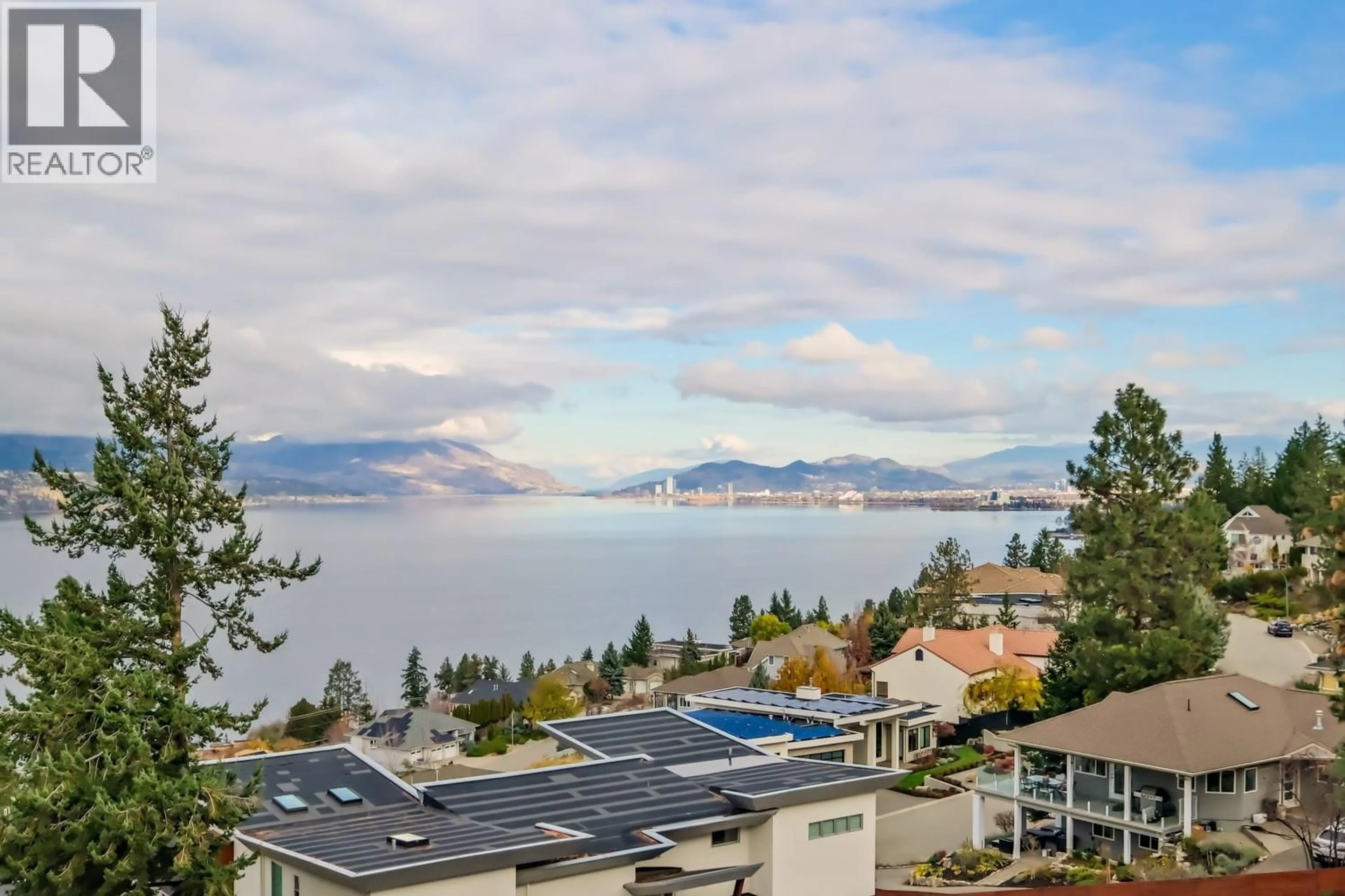 A pic from outside/outdoor area/front of a property/back of a property/a pic from drone, water/lake/river/ocean view for 378 OKAVIEW ROAD, Kelowna British Columbia V1W4K3
