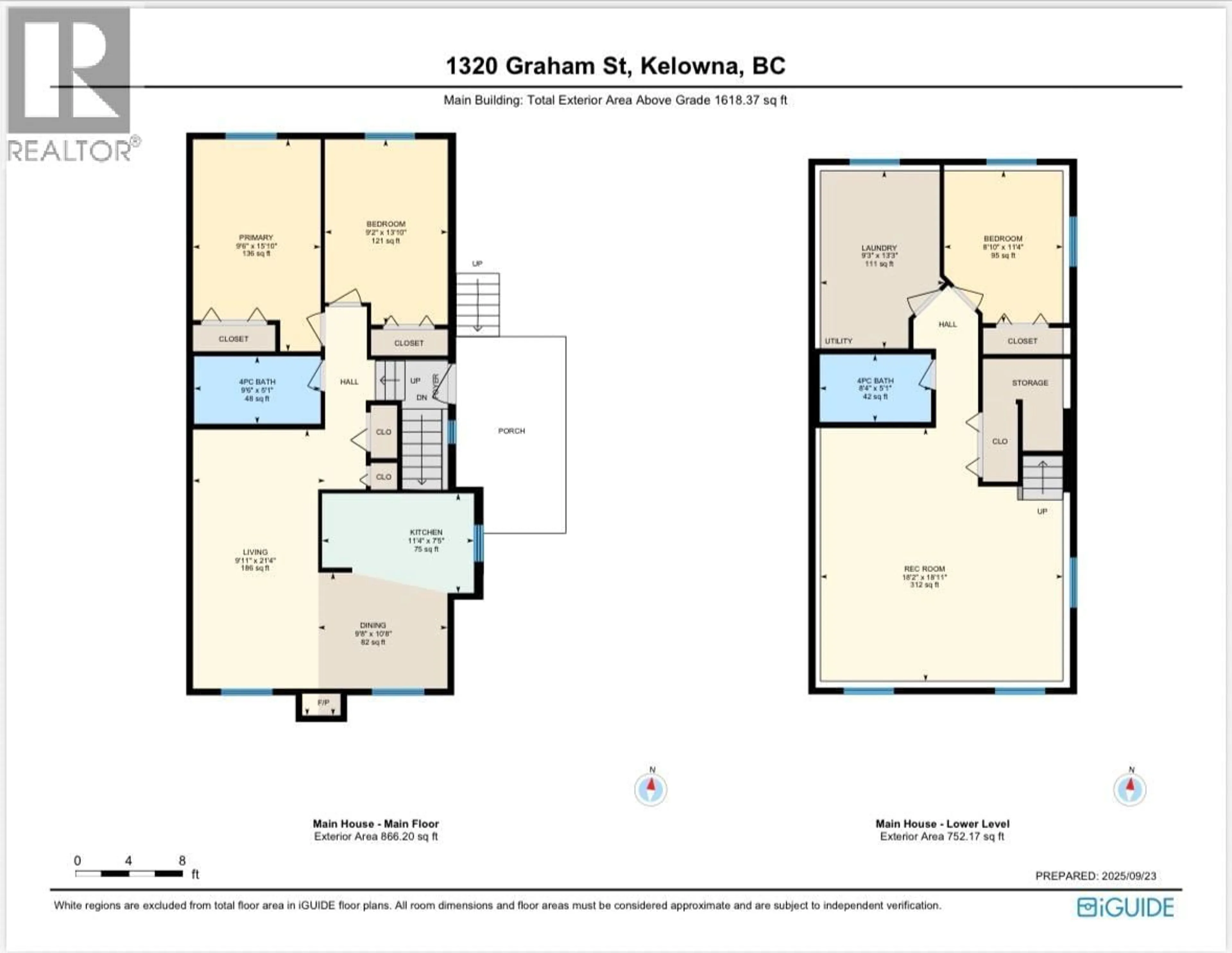 Floor plan for 1320 GRAHAM STREET, Kelowna British Columbia V1Y9X7