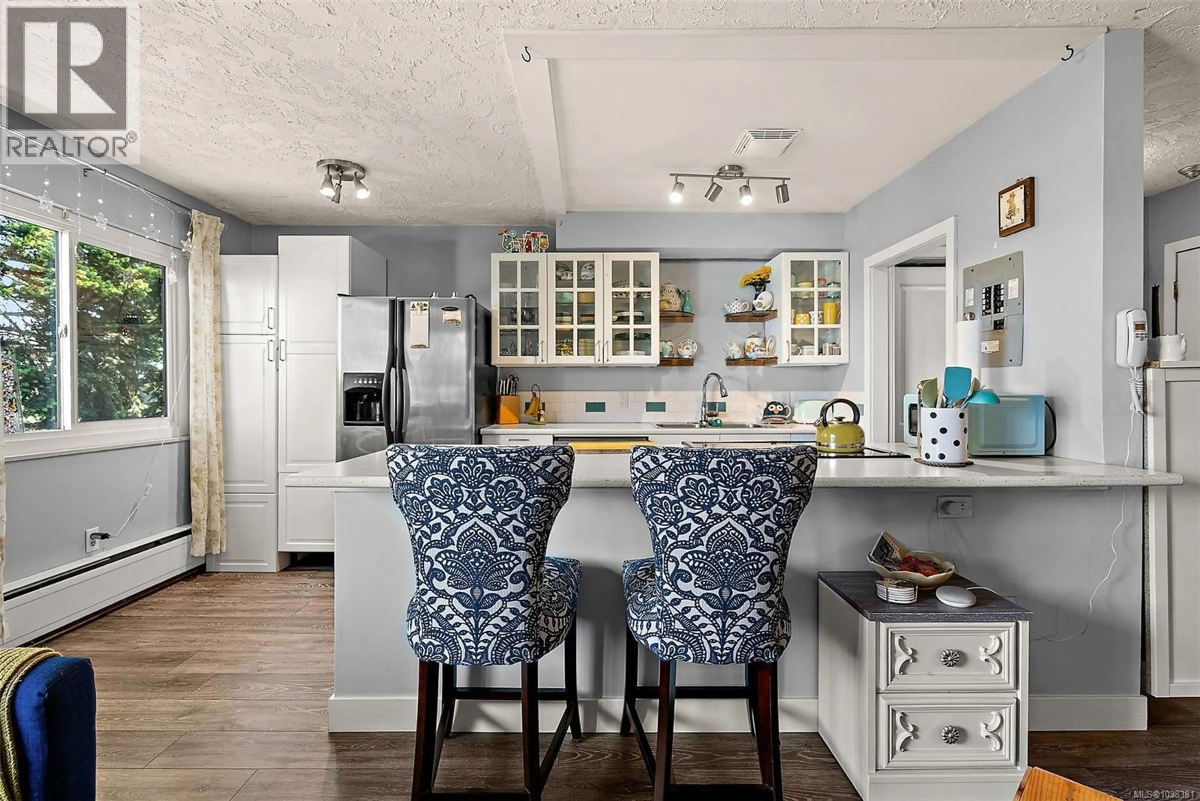 Open concept kitchen, ceramic/tile floor for 306 - 1975 LEE AVENUE, Victoria British Columbia V8R4W9