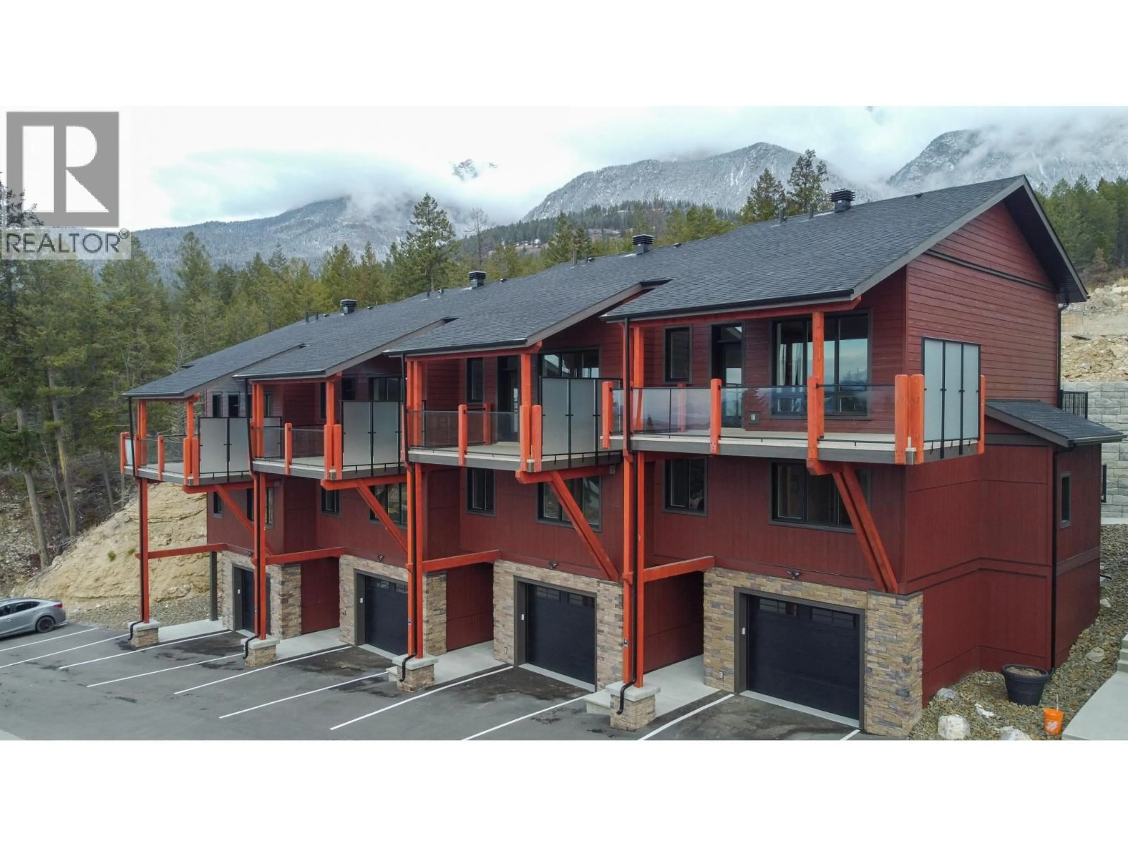 A pic from outside/outdoor area/front of a property/back of a property/a pic from drone, mountain view for 22B - 5150 FAIRWAY DRIVE, Fairmont Hot Springs British Columbia V0B2L0