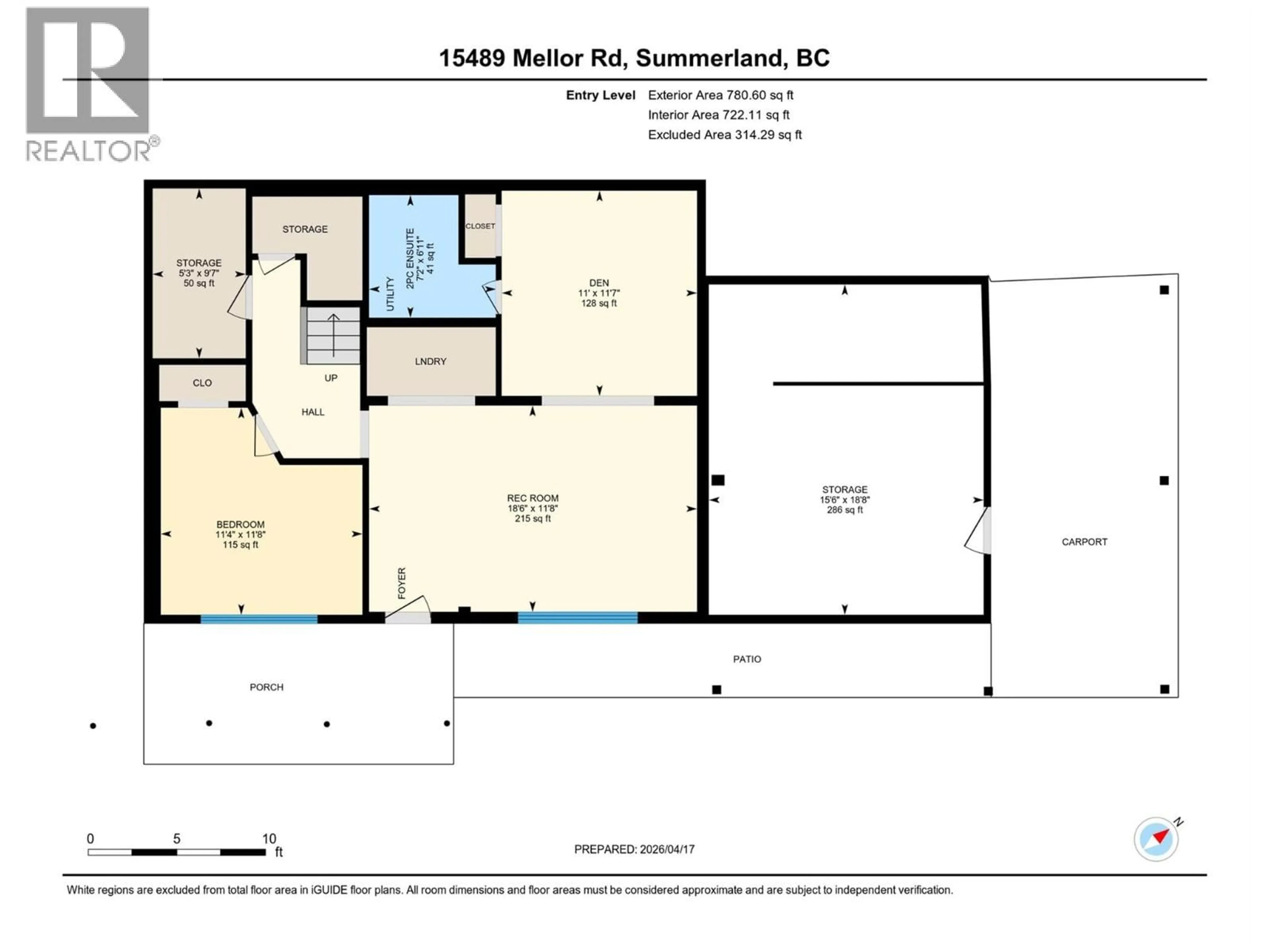Floor plan for 15489 MELLOR ROAD, Summerland British Columbia V0H1Z6