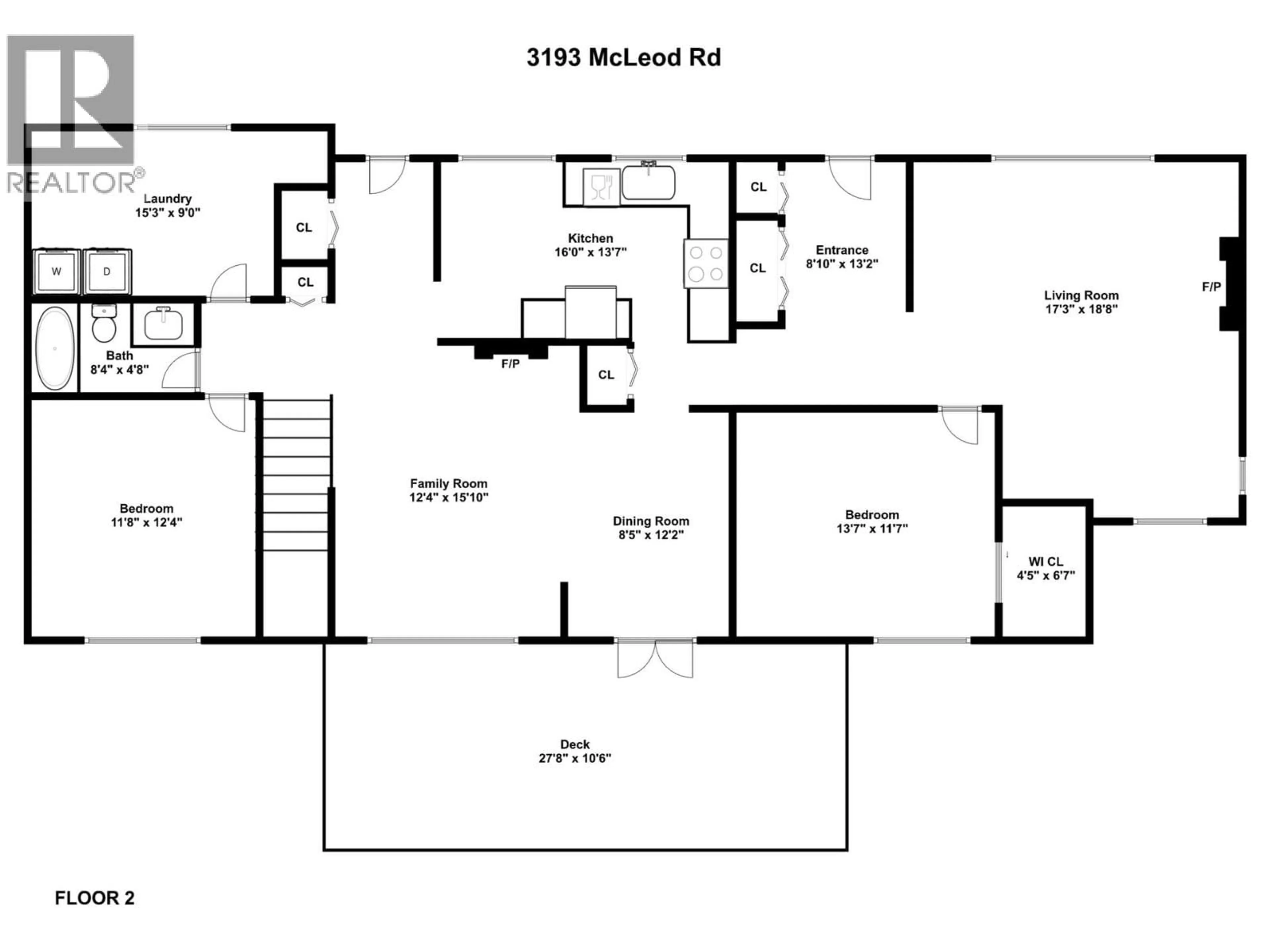 Floor plan for 3193 MCLEOD ROAD, West Kelowna British Columbia V4T1A6