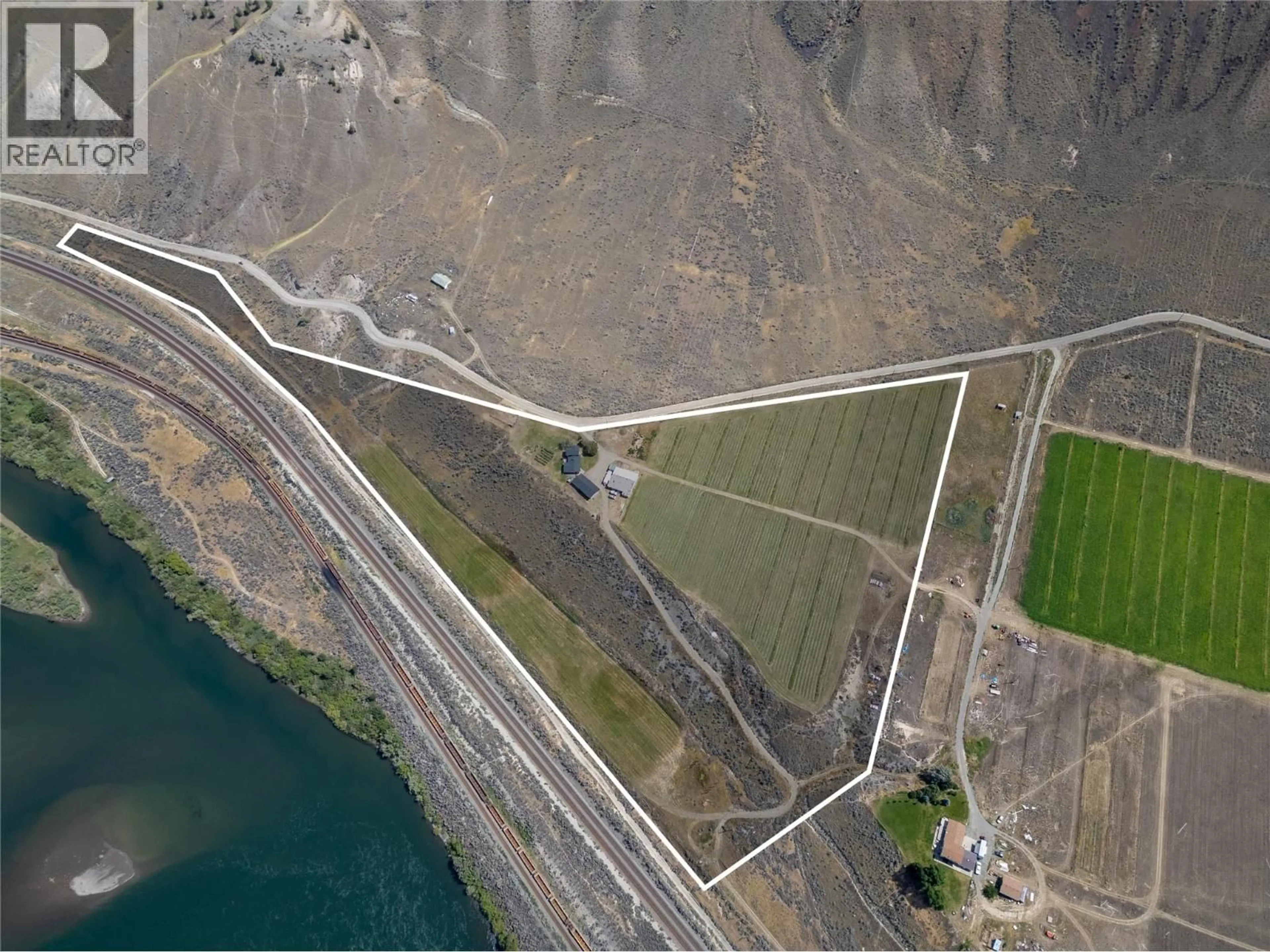 A pic from outside/outdoor area/front of a property/back of a property/a pic from drone, water/lake/river/ocean view for 3541 DRINKWATER ROAD, Ashcroft British Columbia V0K1H0