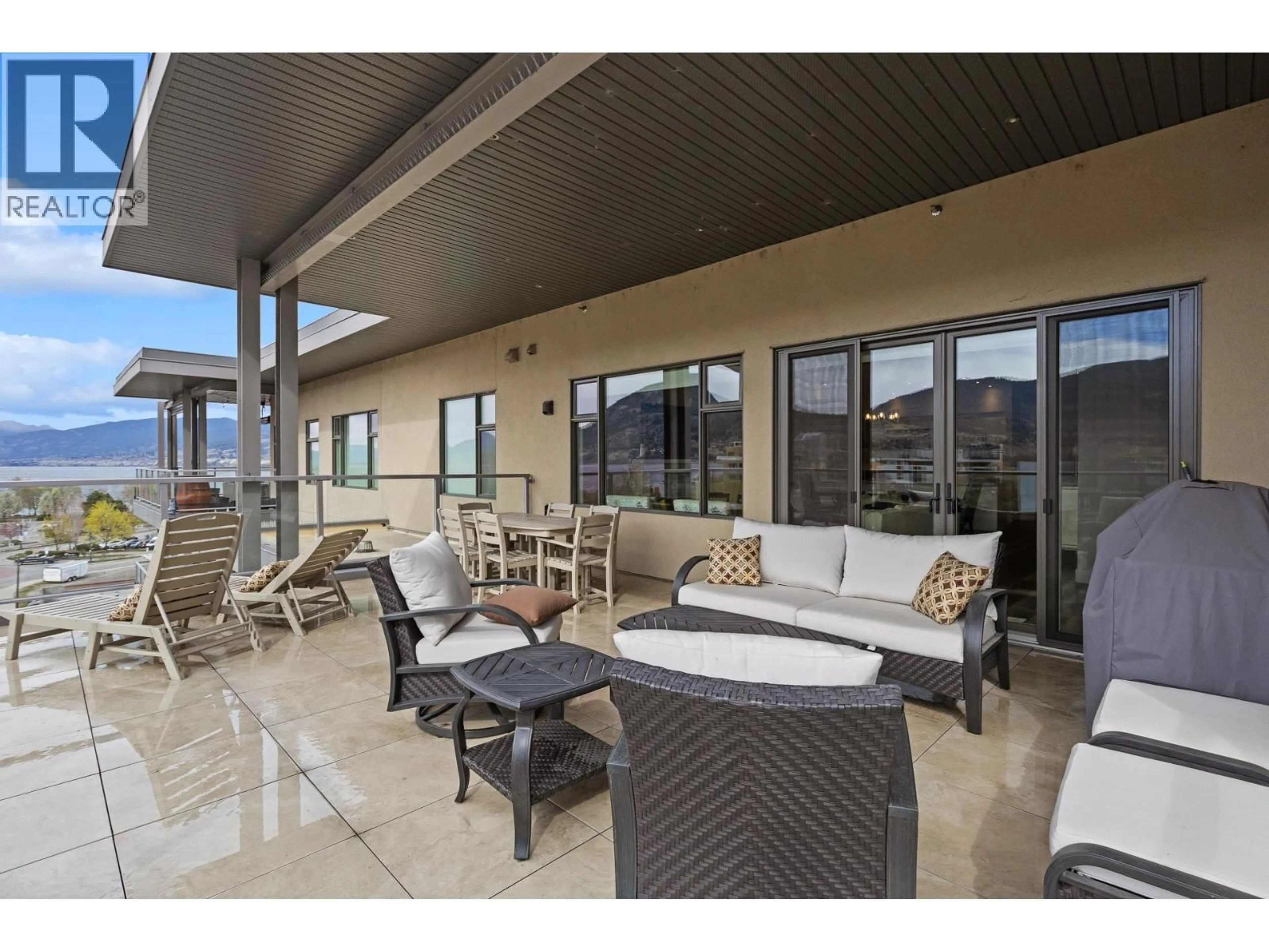 Patio, water/lake/river/ocean view for 602 - 110 ELLIS STREET, Penticton British Columbia V2A4L5