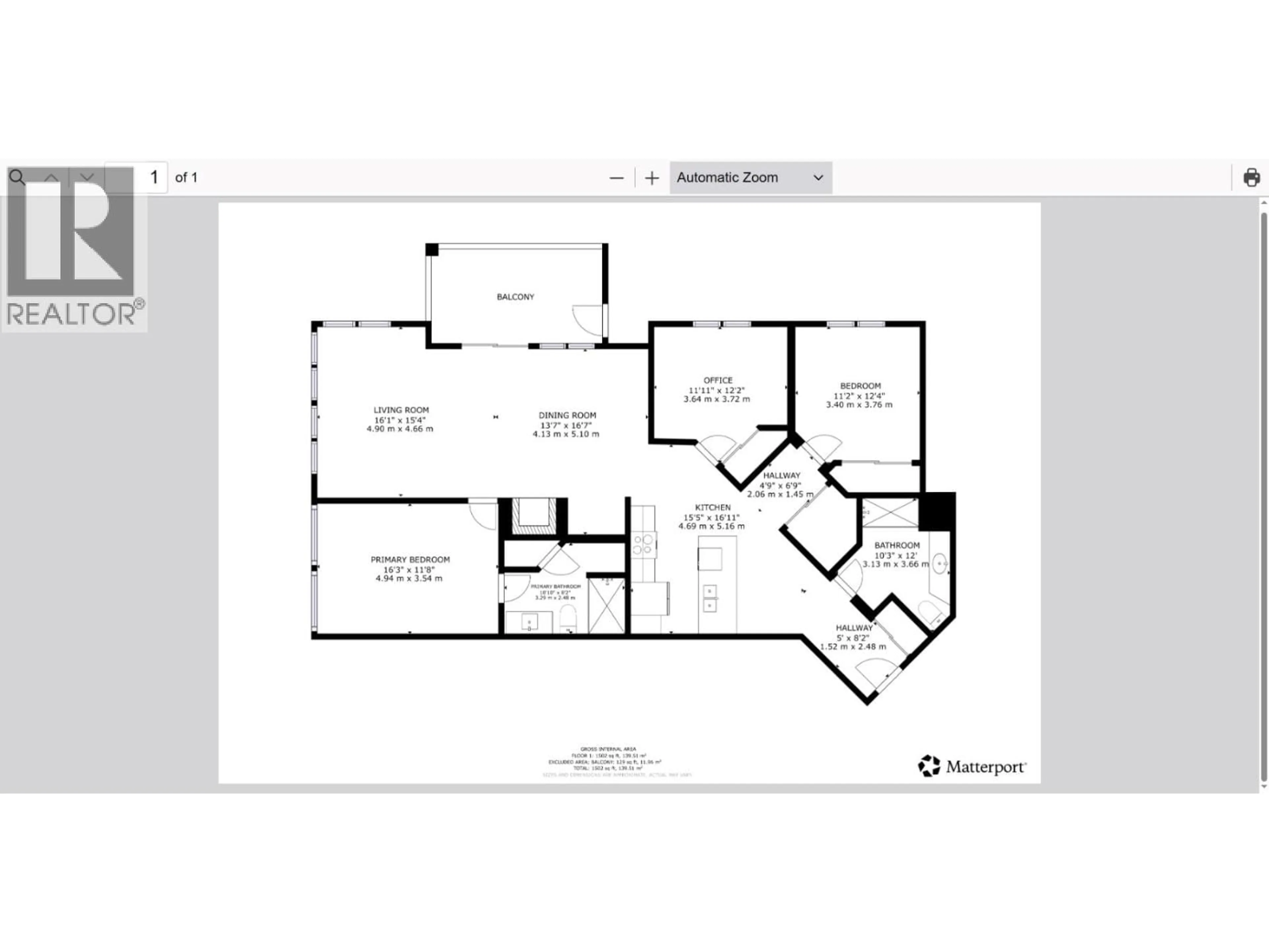 Floor plan for 107 - 1331 ELLIS STREET, Kelowna British Columbia V1Y1Z9