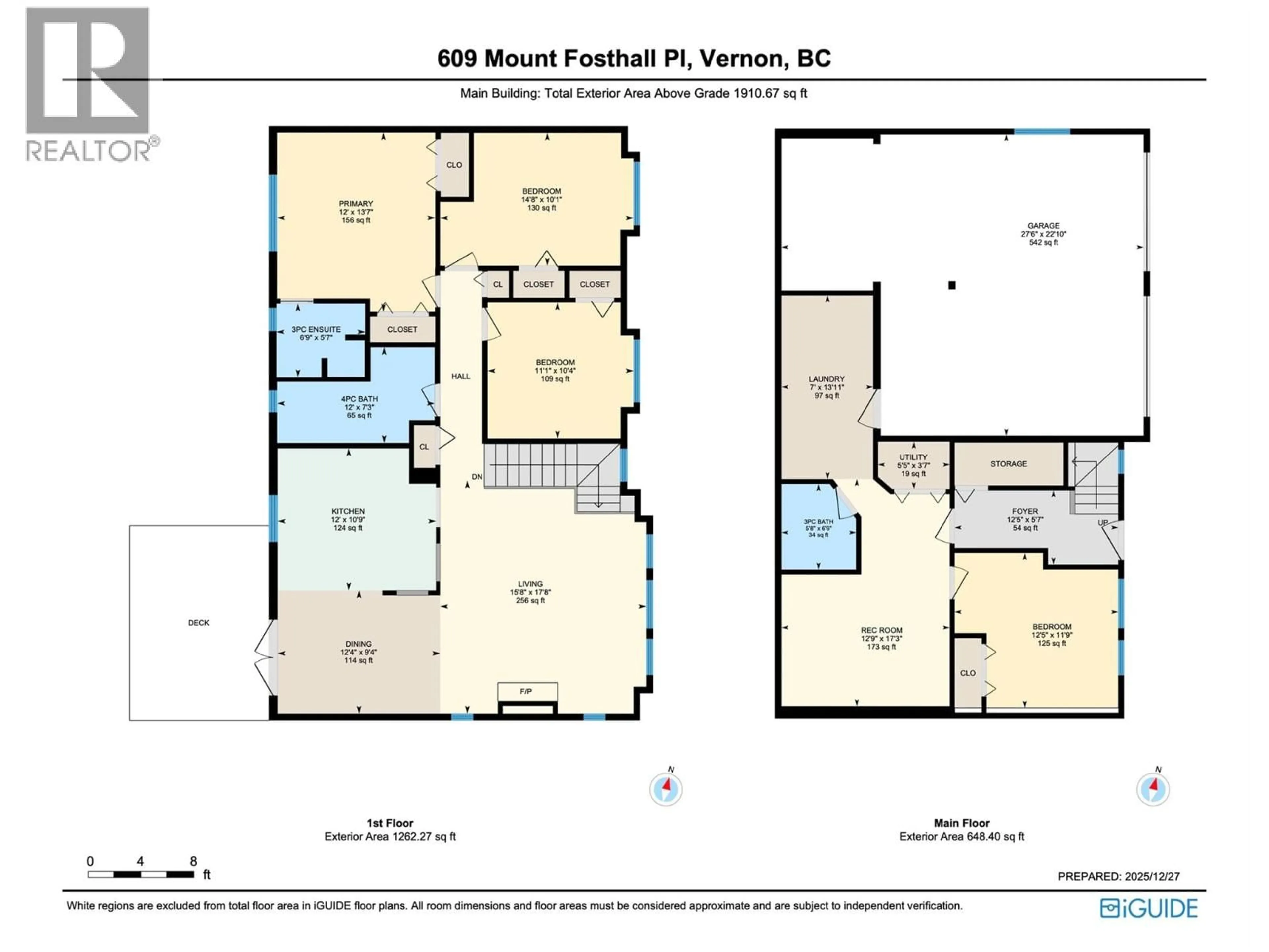 Floor plan for 609 MT FOSTHALL PLACE, Vernon British Columbia V1B2W2