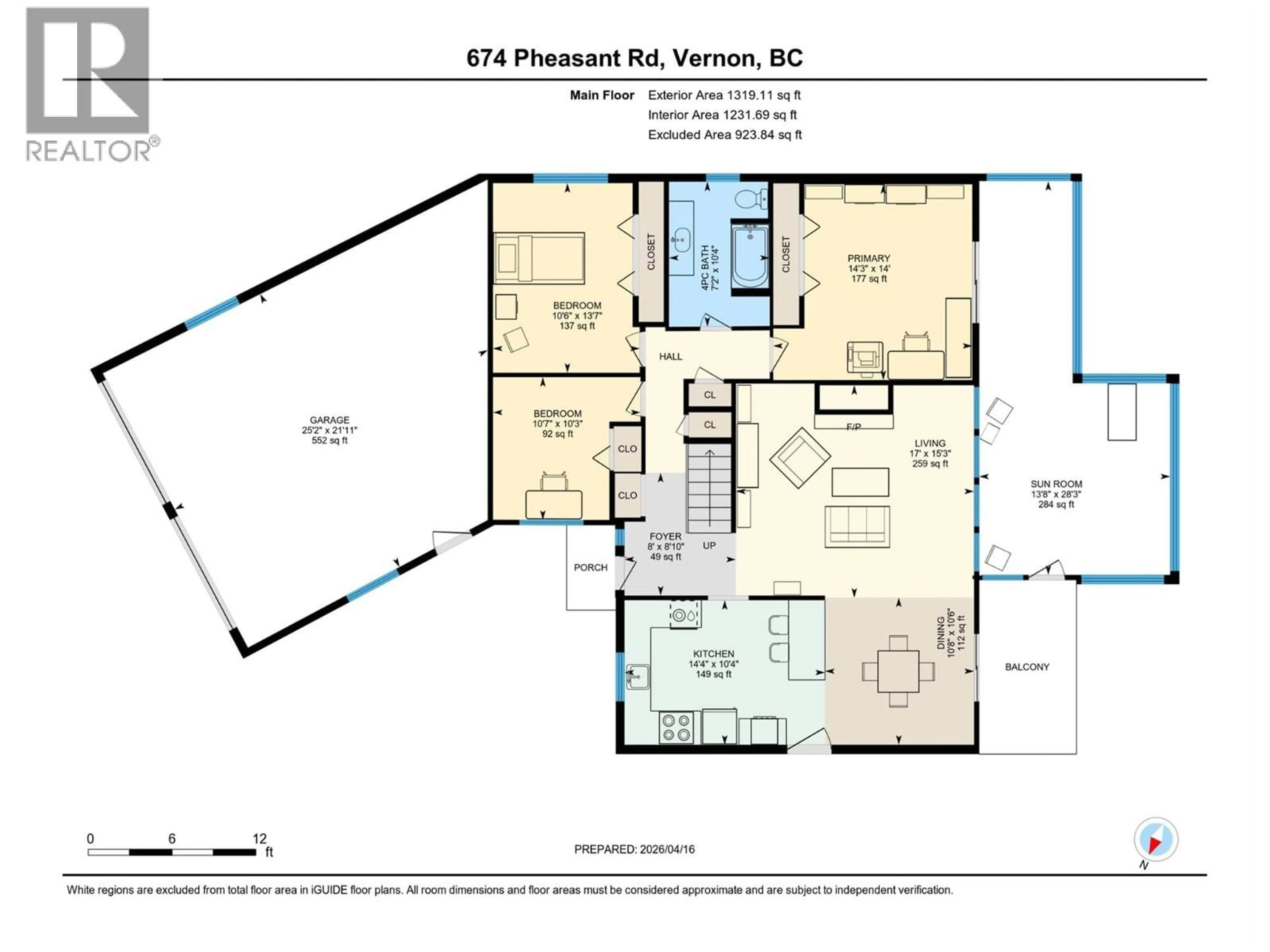Floor plan for 674 PHEASANT ROAD, Vernon British Columbia V1B3B1