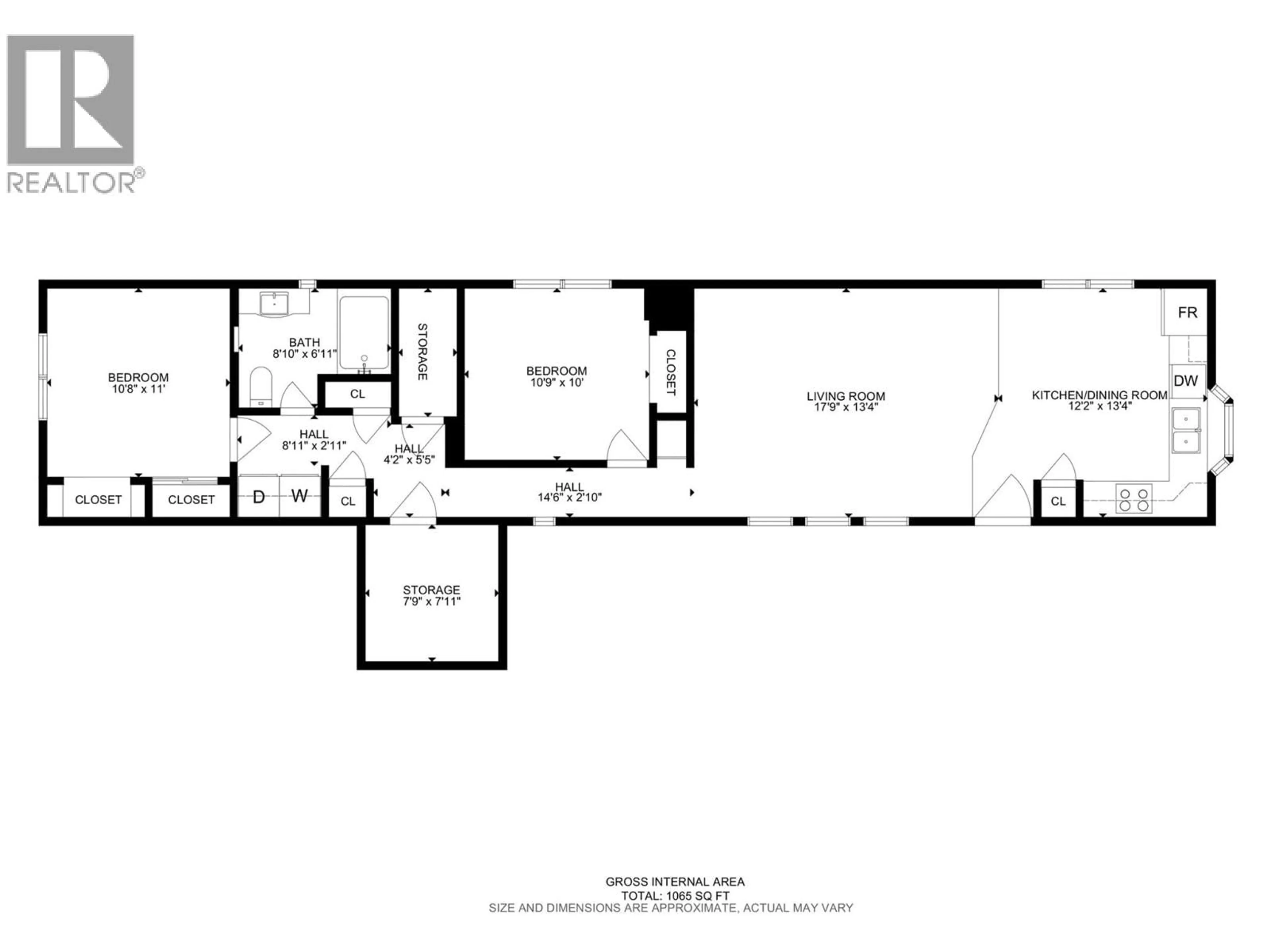 Floor plan for 1 - 2805 WESTSYDE ROAD, Kamloops British Columbia V2B7E1