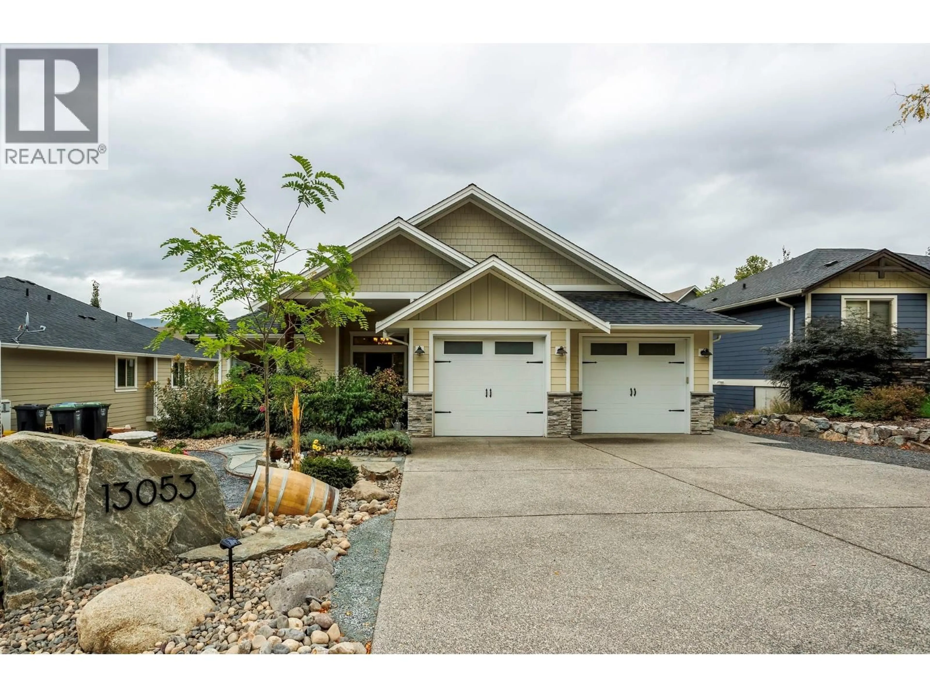Home with vinyl exterior material, street for 13053 SHORELINE DRIVE, Lake Country British Columbia V4V2N8