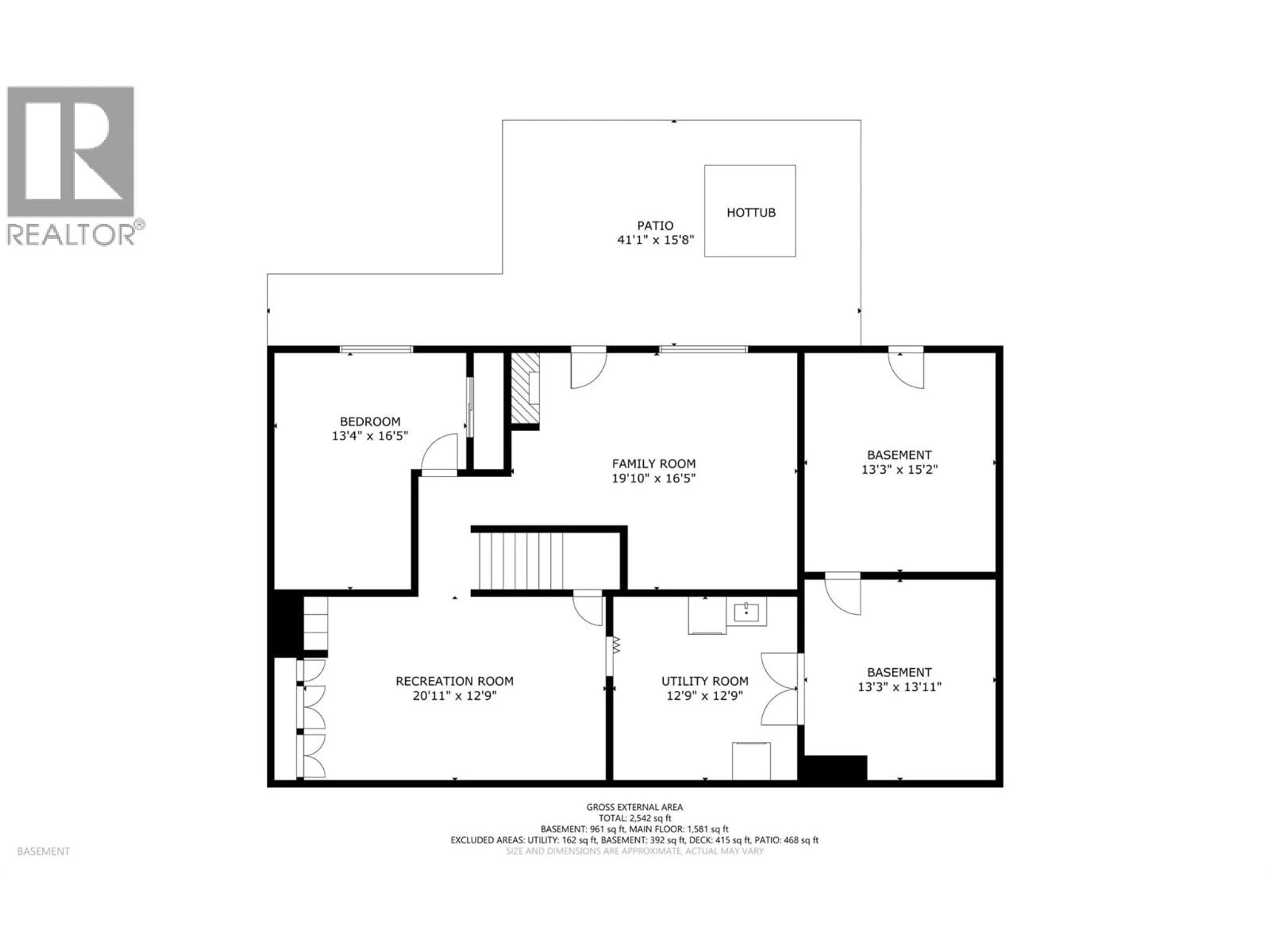 Floor plan for 7595 KLINGER ROAD, Vernon British Columbia V1H1H4