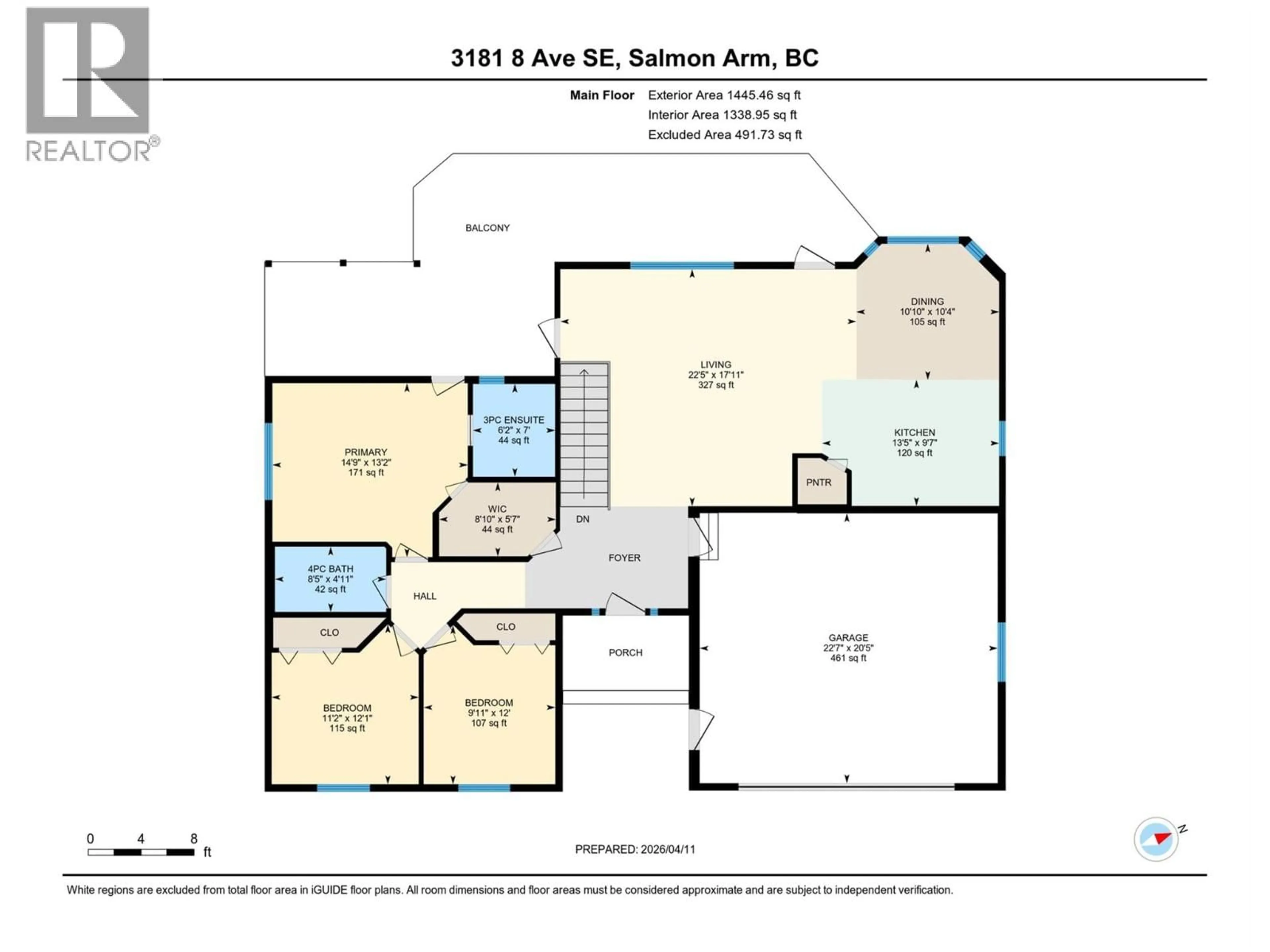Floor plan for 3181 8 AVENUE SOUTHEAST, Salmon Arm British Columbia V1E1S1
