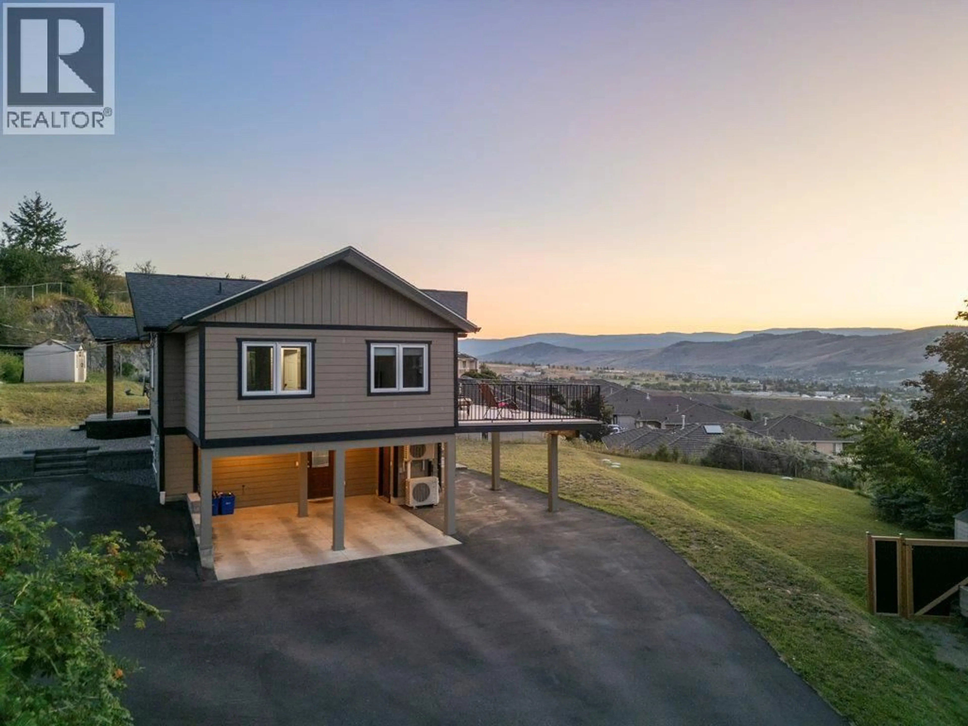 A pic from outside/outdoor area/front of a property/back of a property/a pic from drone, mountain view for 148 FENWICK ROAD, Vernon British Columbia V1B2V6