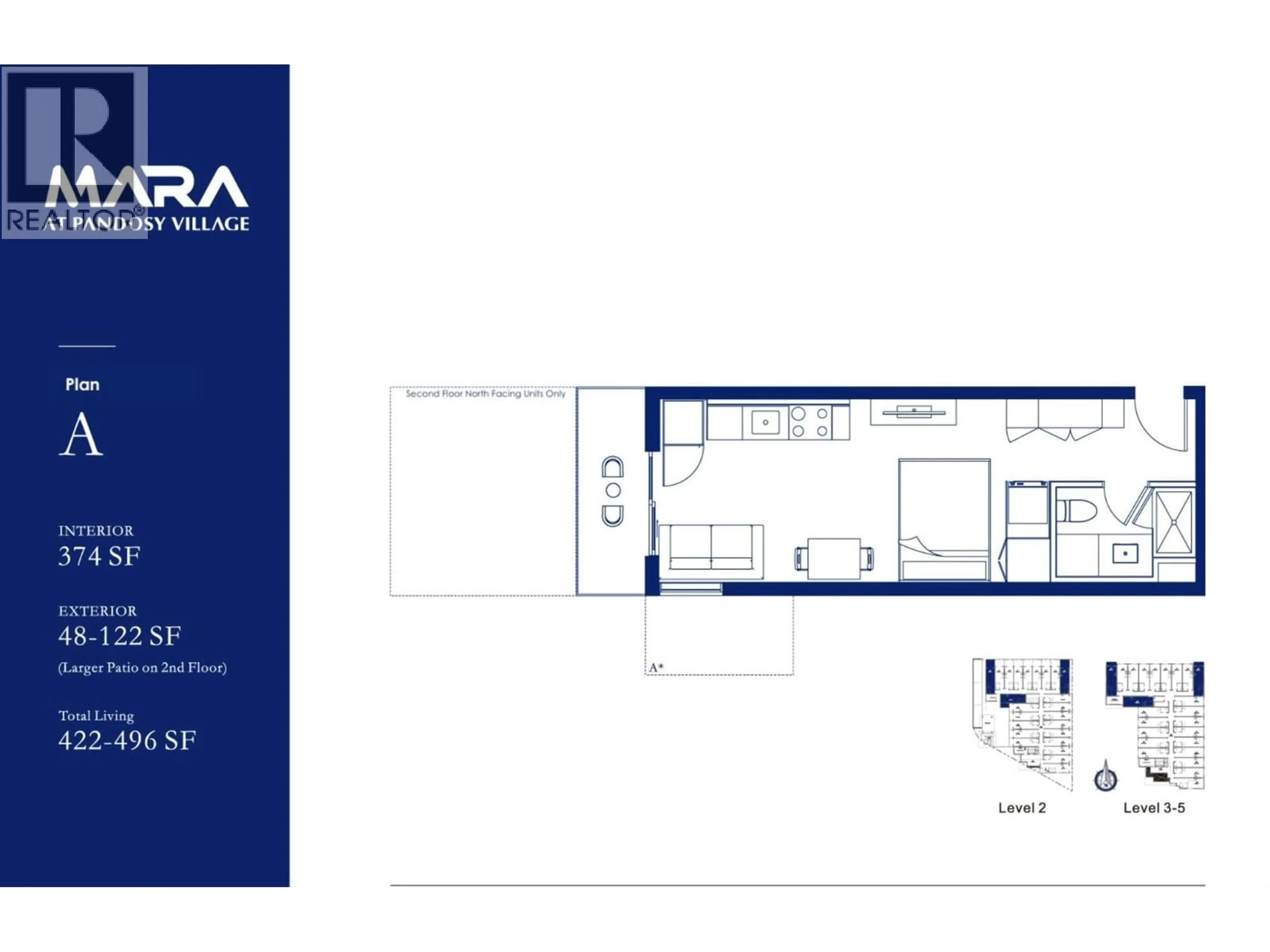 Floor plan for 418 - 720 KLO ROAD, Kelowna British Columbia V1Y4X5
