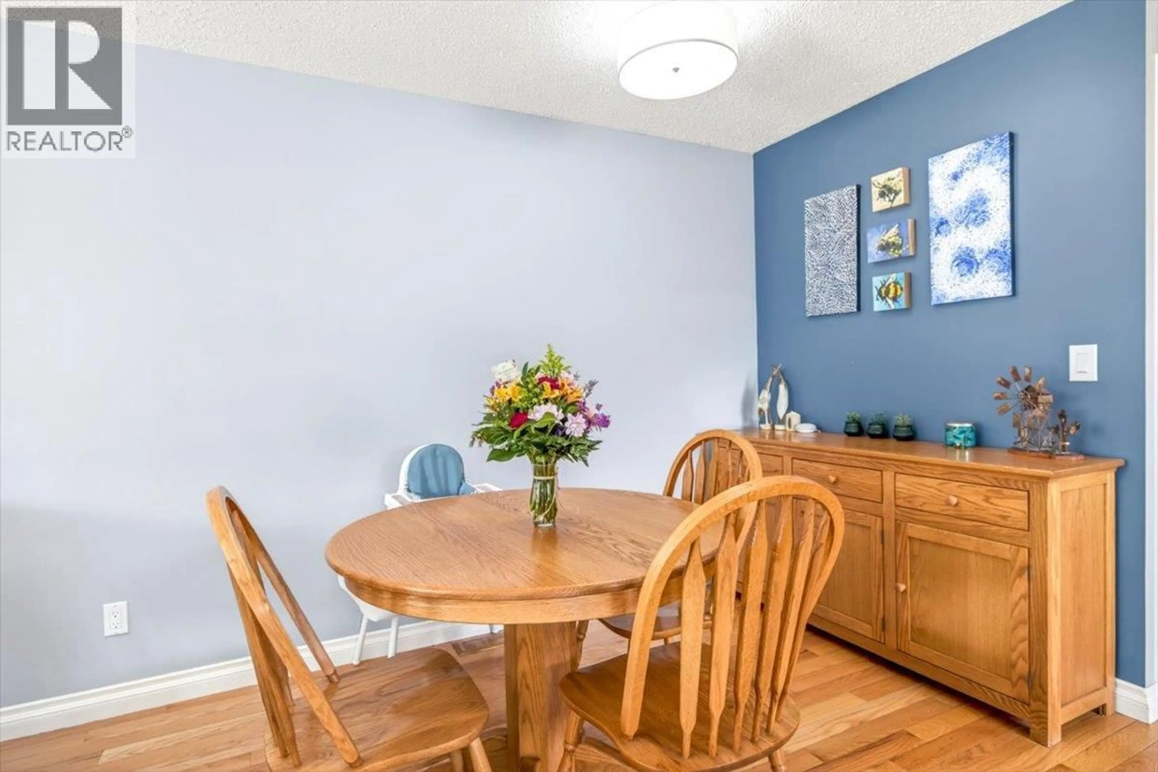 Dining room, wood/laminate floor for 1293 PONDEROSA DRIVE, Sparwood British Columbia V0B2G2