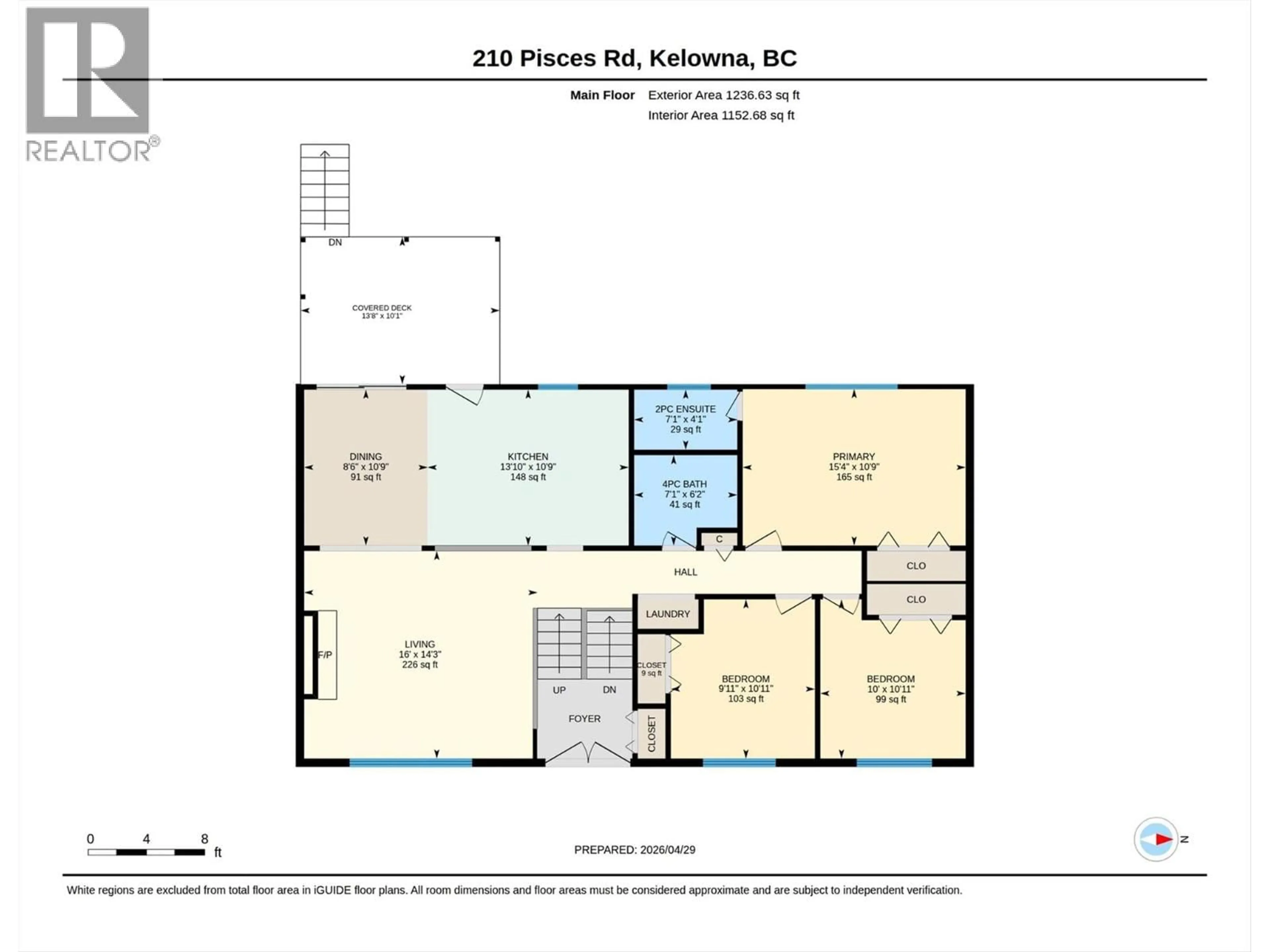 Floor plan for 210 PISCES ROAD, Kelowna British Columbia V1X1E9