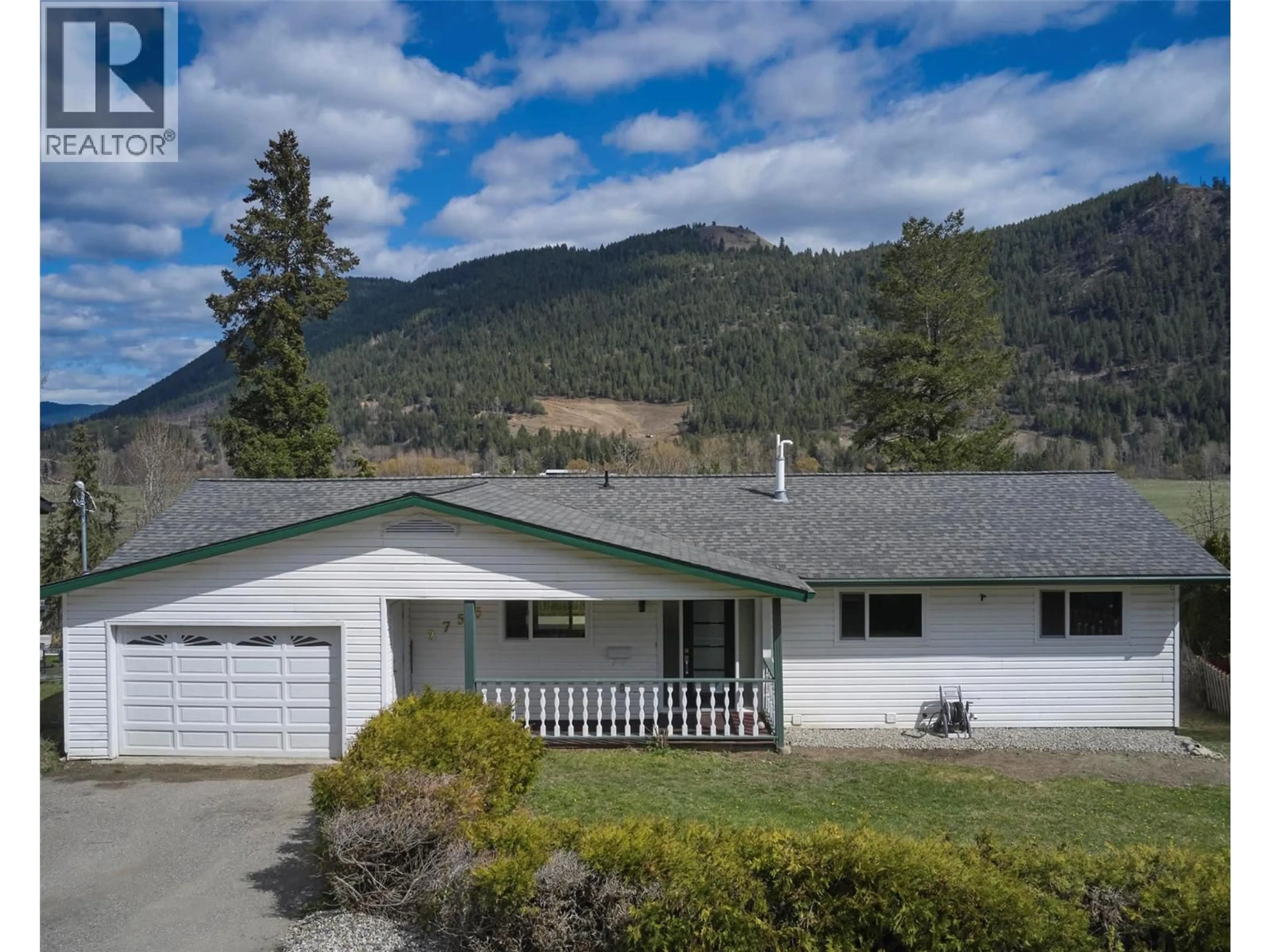 A pic from outside/outdoor area/front of a property/back of a property/a pic from drone, mountain view for 2755 BALSAM LANE, Lumby British Columbia V0E2G5