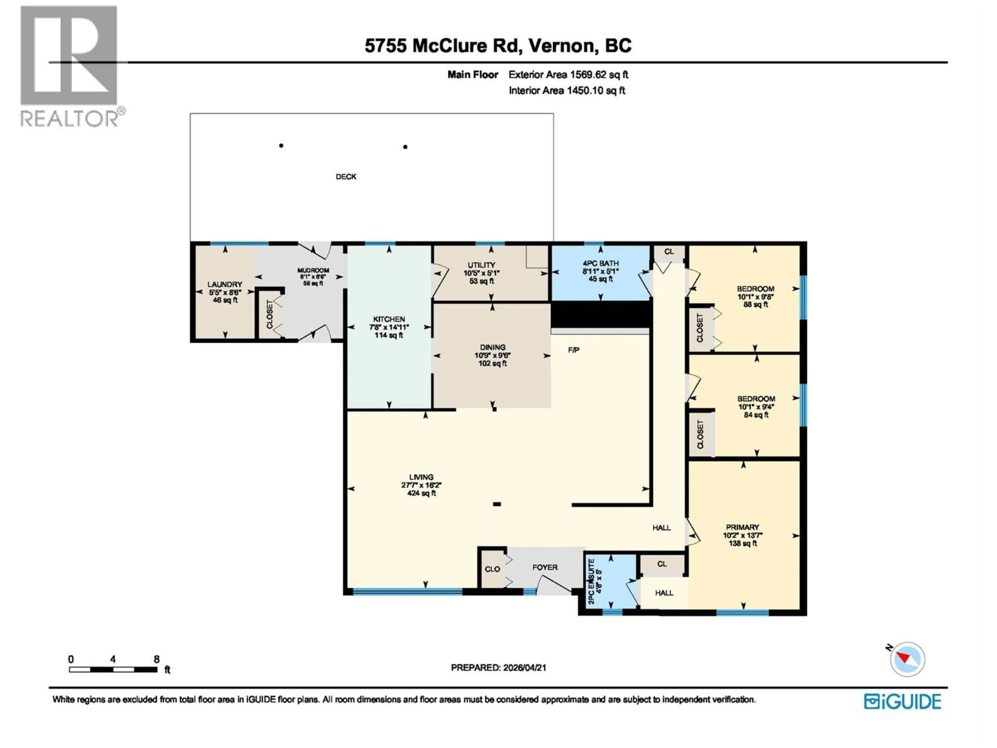 Floor plan for 5755 MCCLURE ROAD, Vernon British Columbia V1B3R1