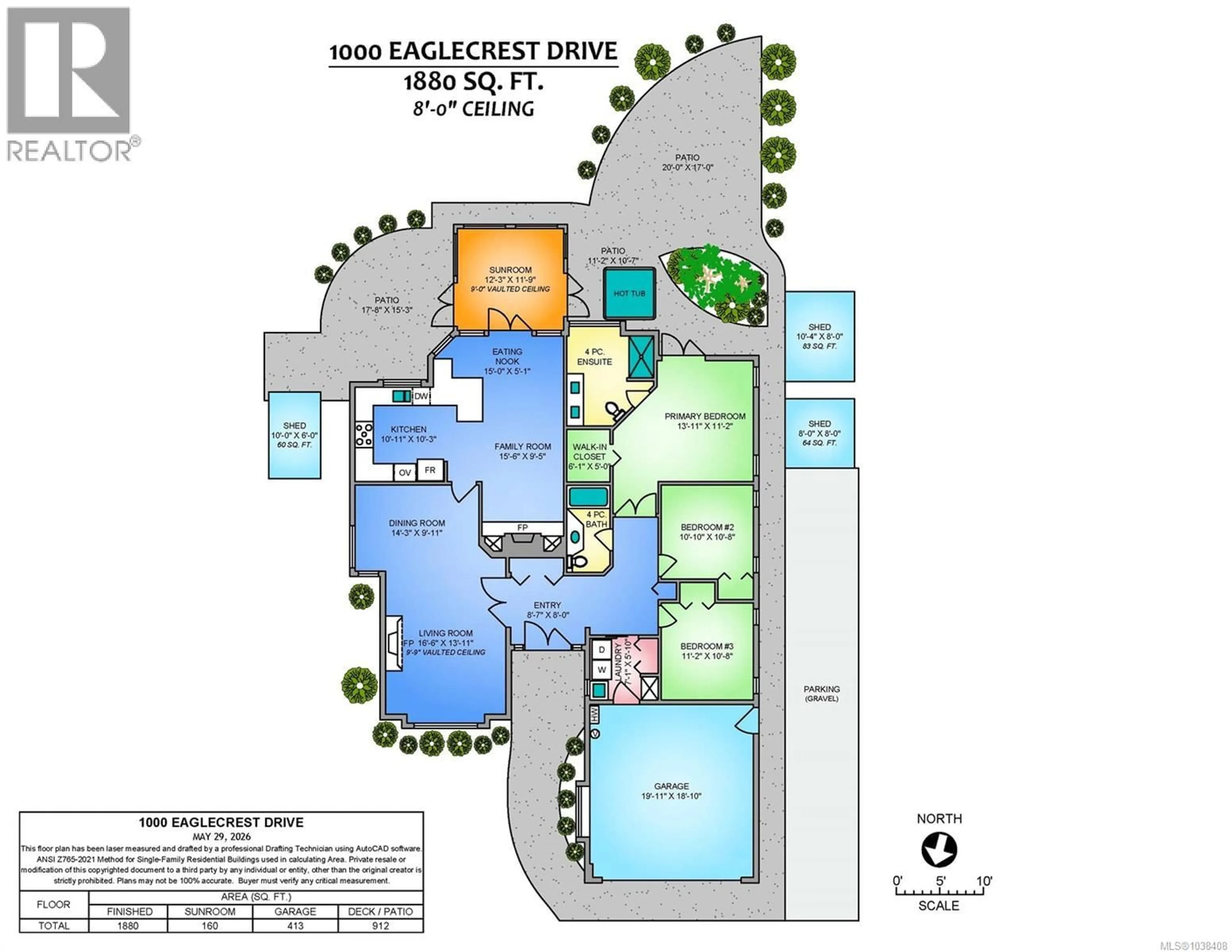 Floor plan for 1000 EAGLECREST DRIVE, Qualicum Beach British Columbia V9K1E9