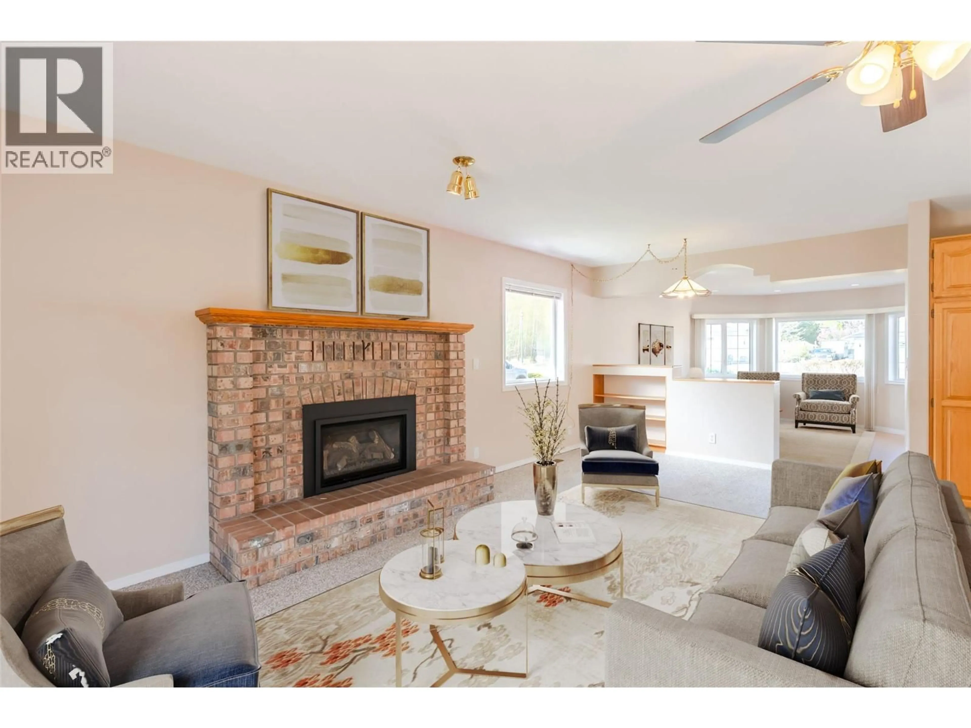 Living room with furniture, ceramic/tile floor for 5001 WELDON AVENUE, Summerland British Columbia V0H1Z9