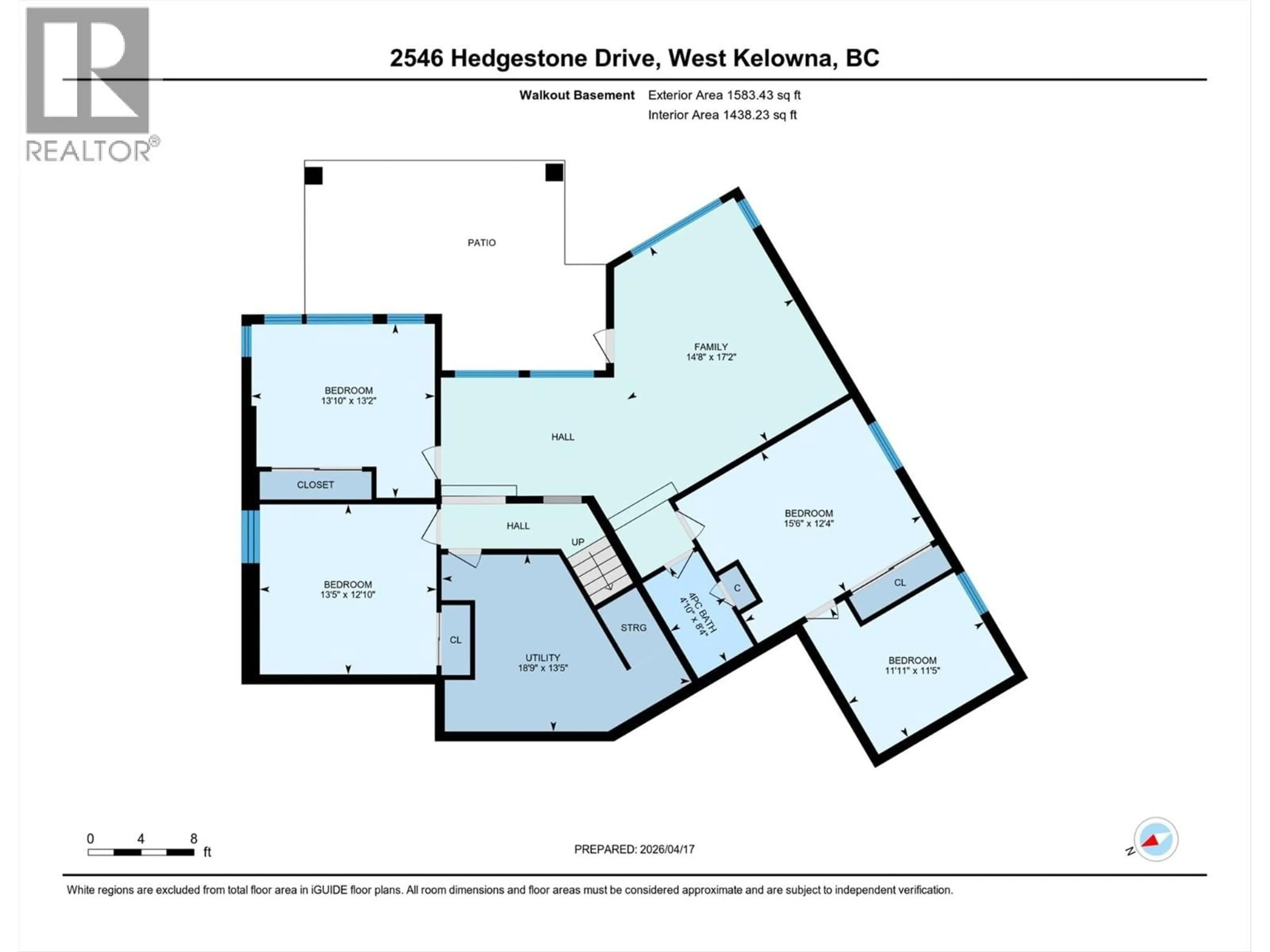 Floor plan for 2546 HEDGESTONE DRIVE, West Kelowna British Columbia V4T2Y3