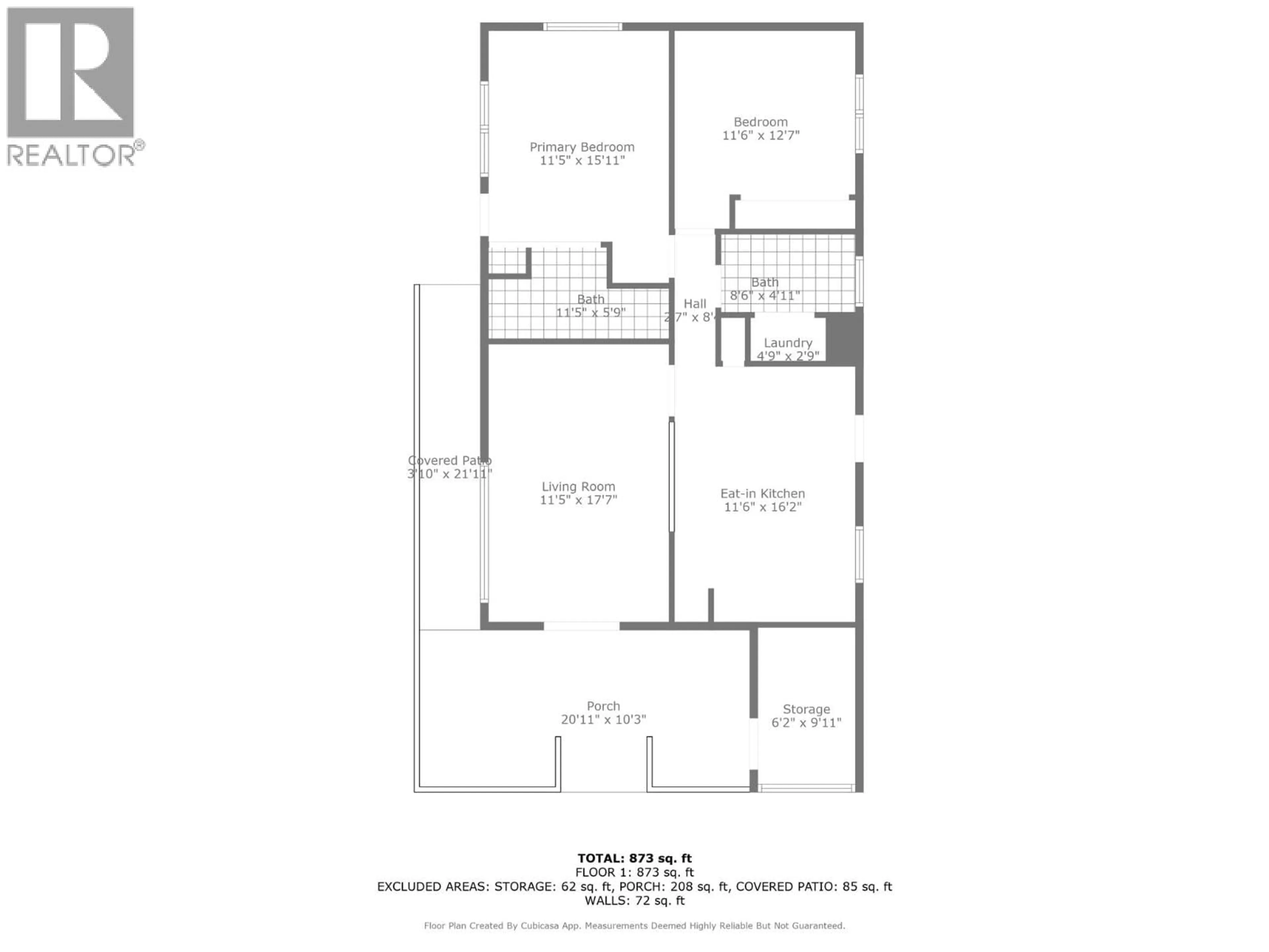 Floor plan for 85 - 3535 CASORSO ROAD, Kelowna British Columbia V1W3E1