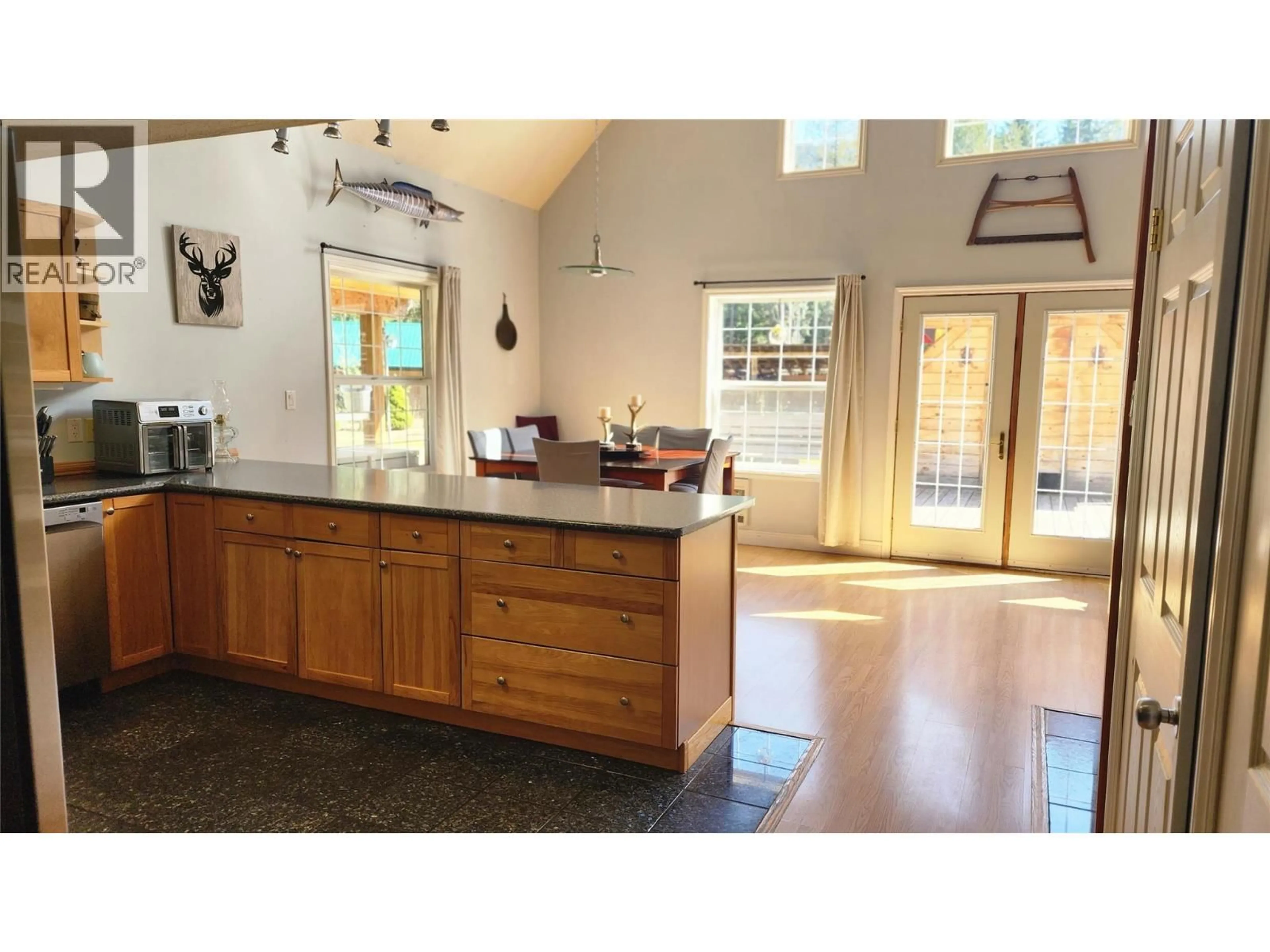 Open concept kitchen, ceramic/tile floor for 106 EAGLES NEST ROAD, Summit Lake British Columbia V0G1R1